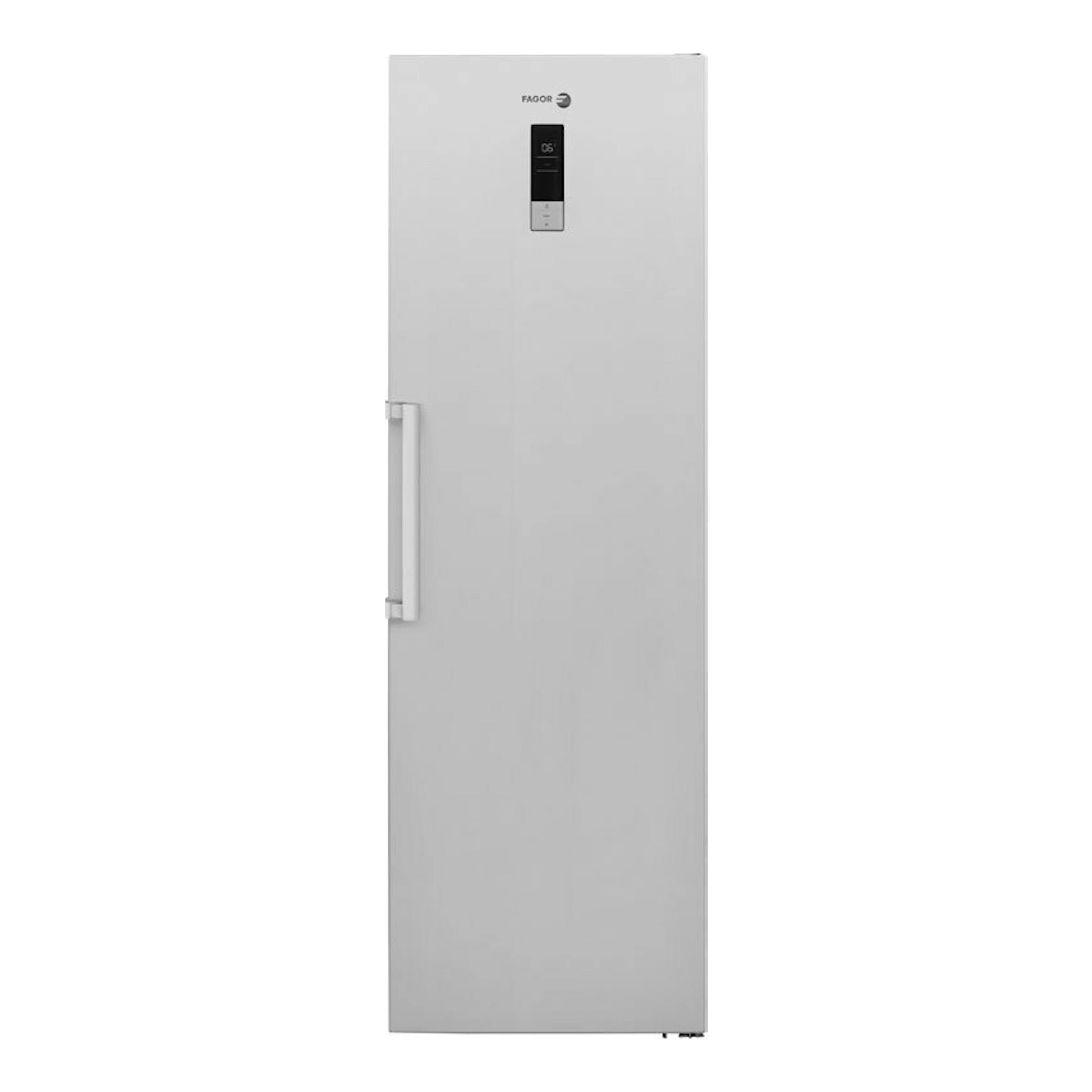 Frigorífico Fagor 3FFK1875 blanco, vista frontal de una puerta con panel de control superior.