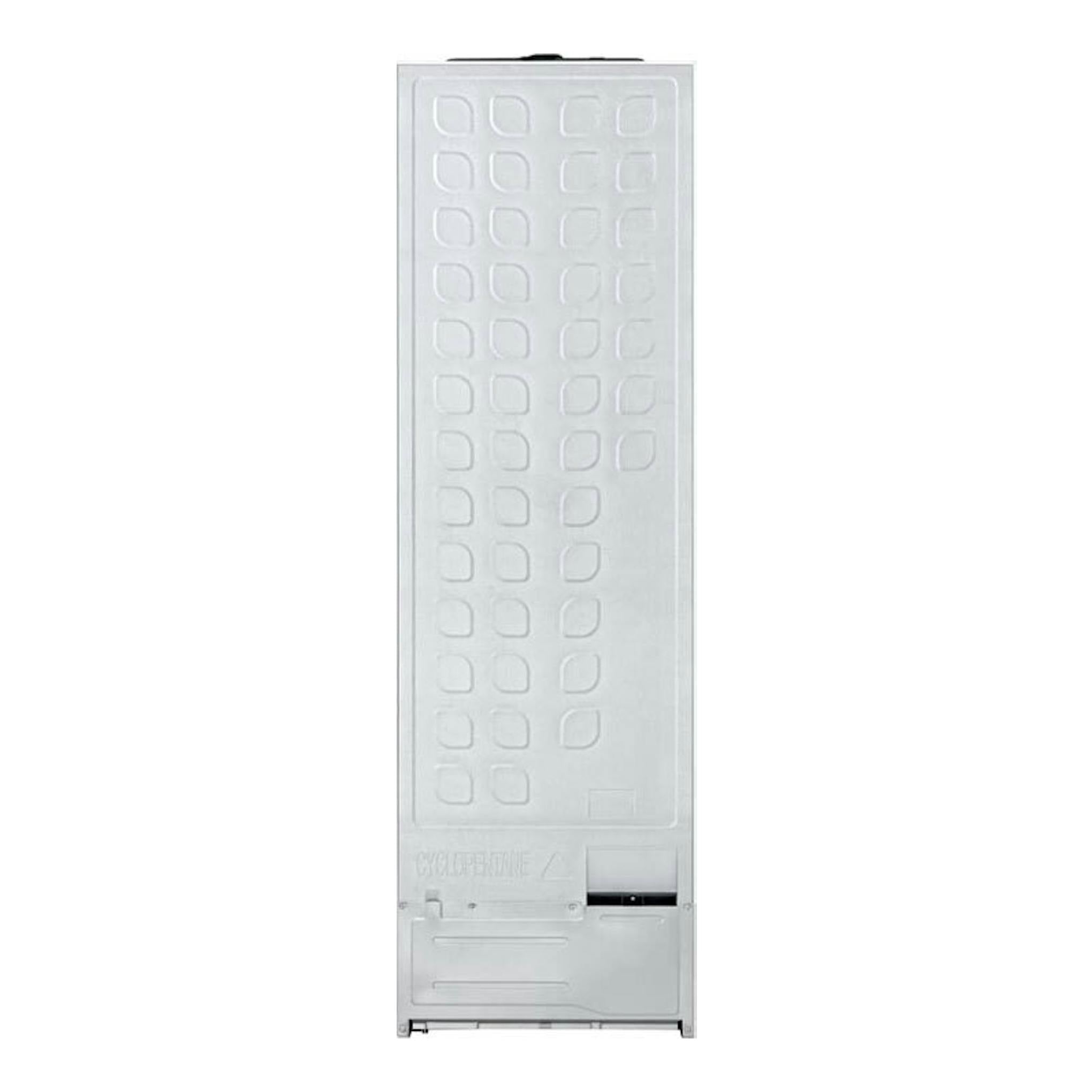 Frigorífico Hisense RL3B303SAWE, vista trasera, blanco, alto y estrecho, integrable.
