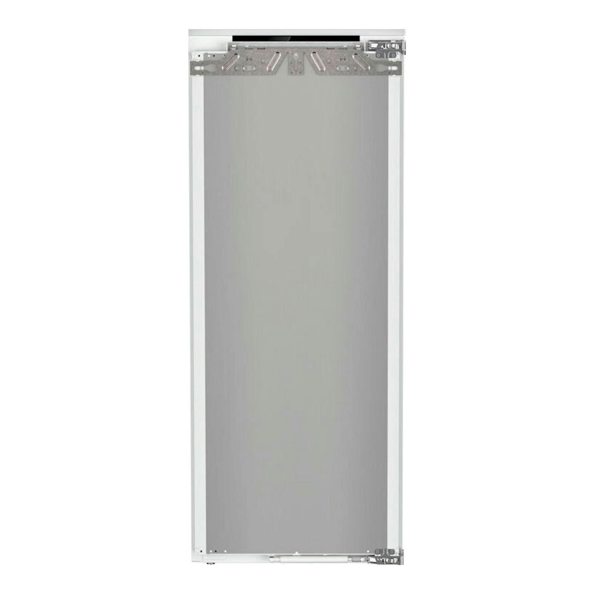 Liebherr IRd 4520 001 22, frigorífico integrable de una puerta, vista frontal de panel gris con soportes metálicos.