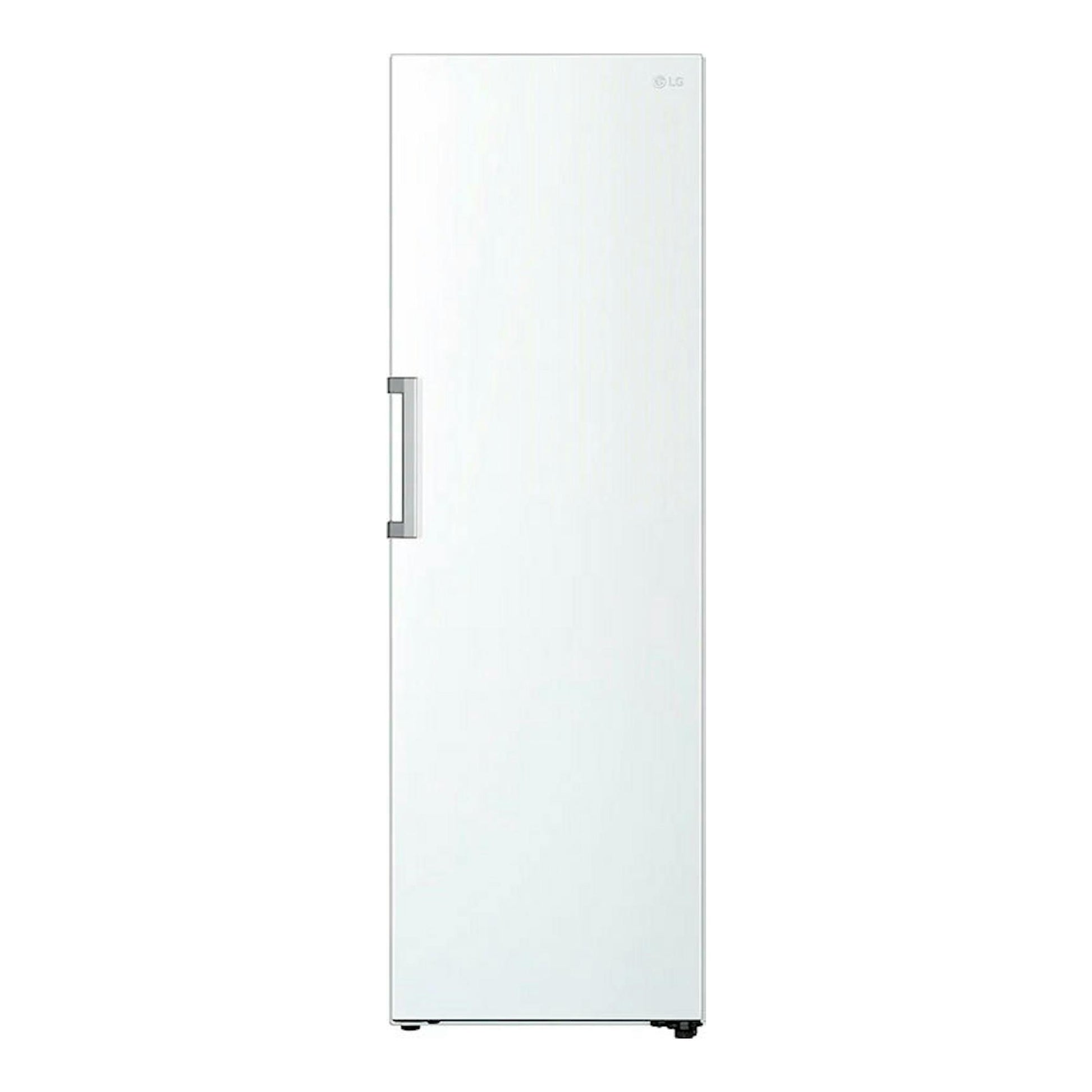 Frigorífico LG GLT51SWGSZ blanco, vista frontal de una puerta con tirador lateral.