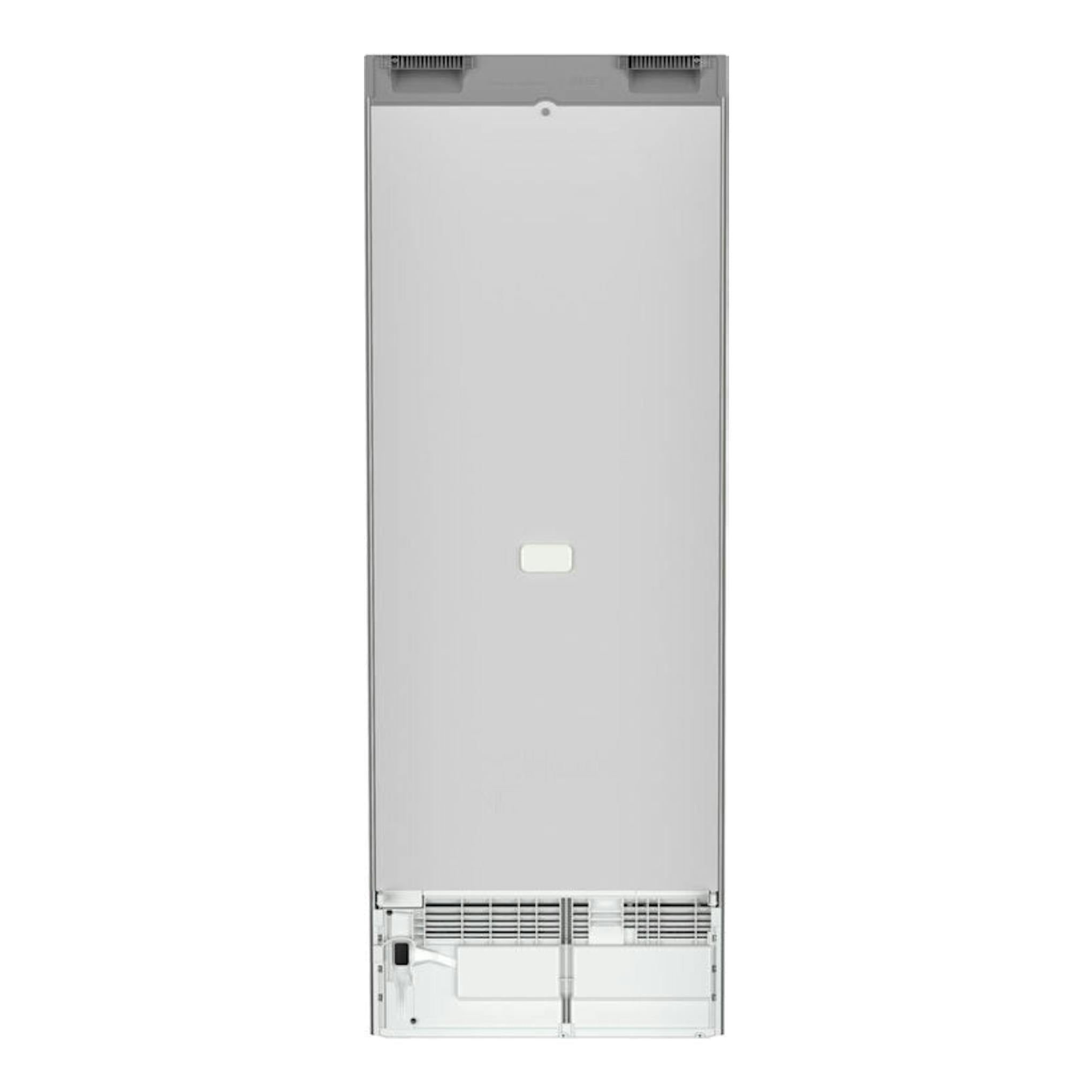 Liebherr Rsfe 5020-20 001 inox, vista trasera de frigorífico de 1 puerta en color plateado.