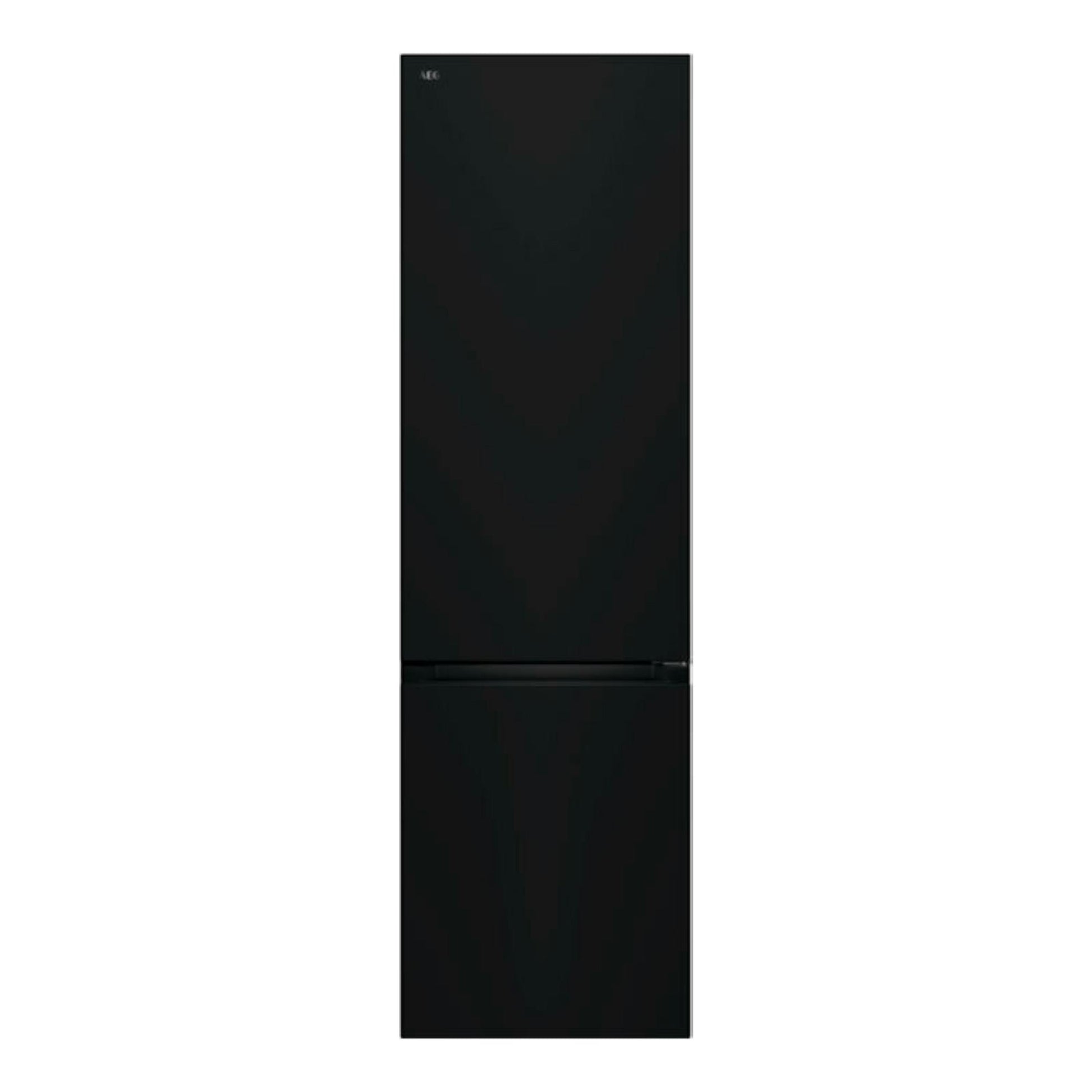 Frigorífico combi AEG ORC6N361DB negro mate, vista frontal.