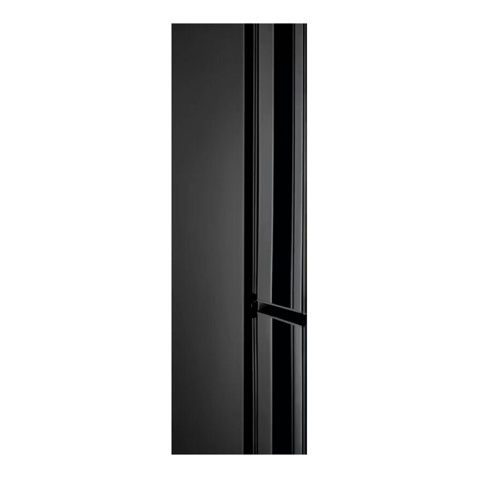 Frigorífico combi AEG ORC8M361EE negro, vista parcial frontal en primer plano.
