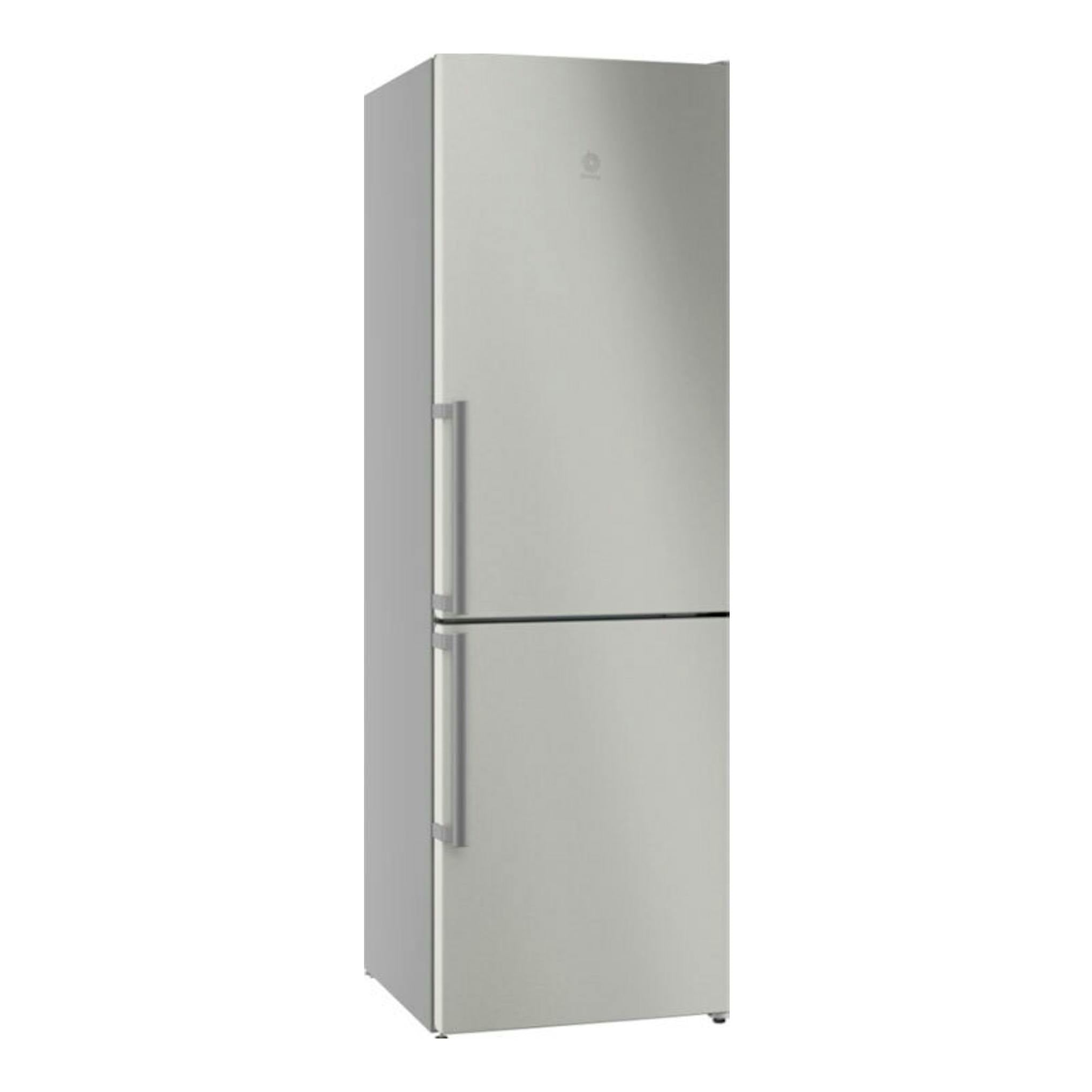 Frigorífico combi Balay 3KFB664XE en inox, vista frontal ligeramente girada, con dos puertas.