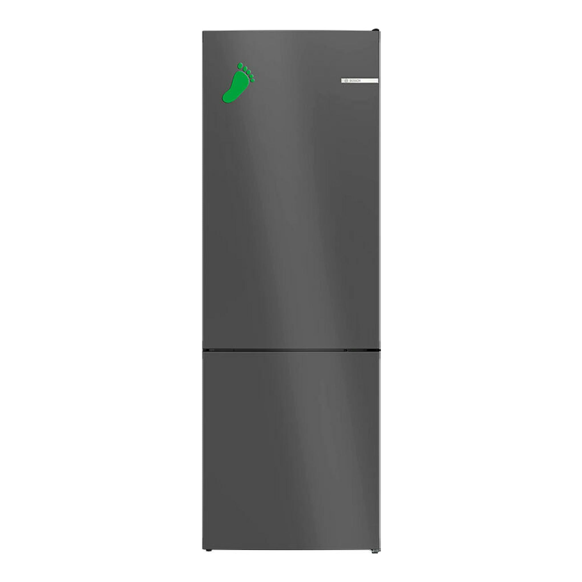 Frigorífico combi Bosch KGN49OCAF en inox oscuro, vista frontal de dos puertas.