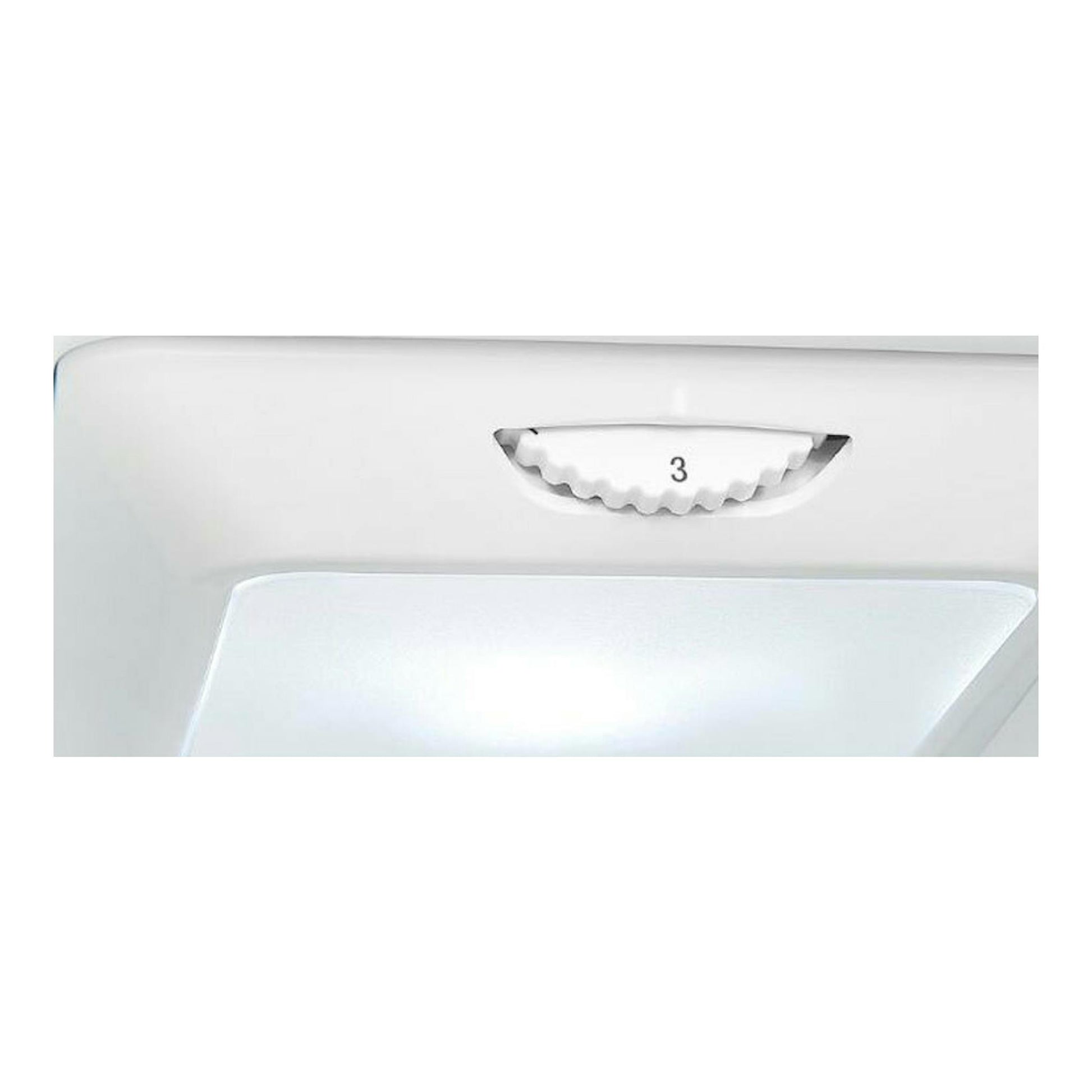 Interior de frigorífico combi Exquisit KGC265-70-H-WS-010E blanco, con luz y mando de temperatura.