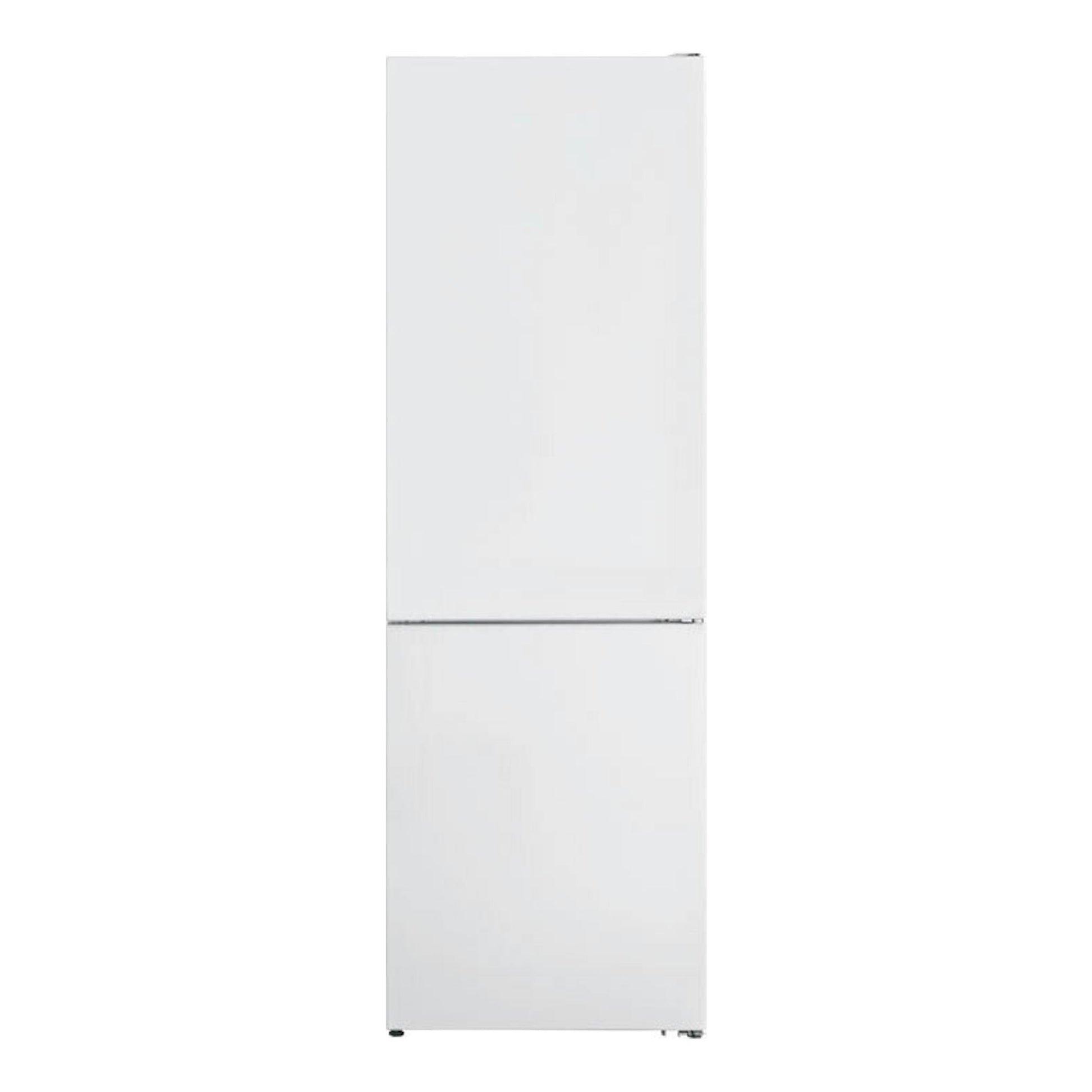 Frigorífico combi Exquisit KGC350-NF-040E blanco, vista frontal.