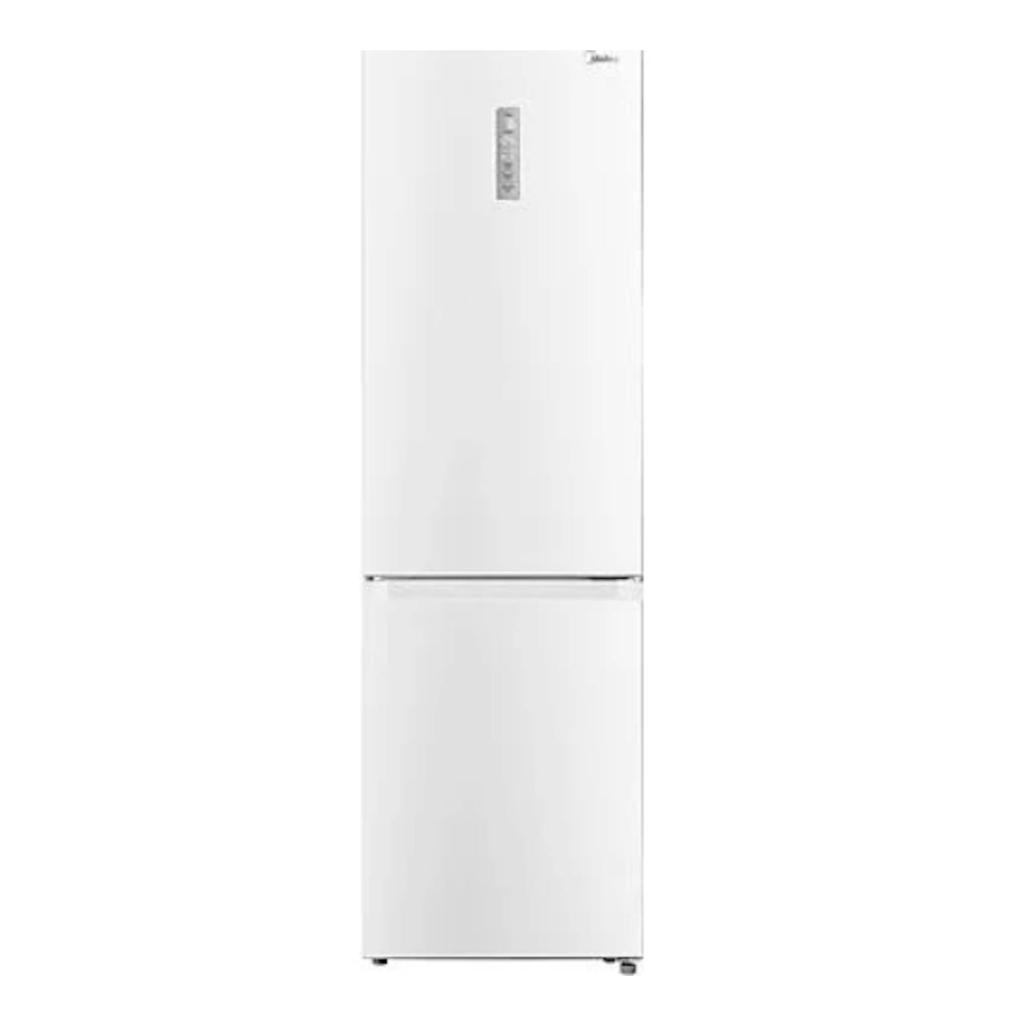 Frigorífico combi Midea MDRB521MGF01 blanco, vista frontal, dos puertas.