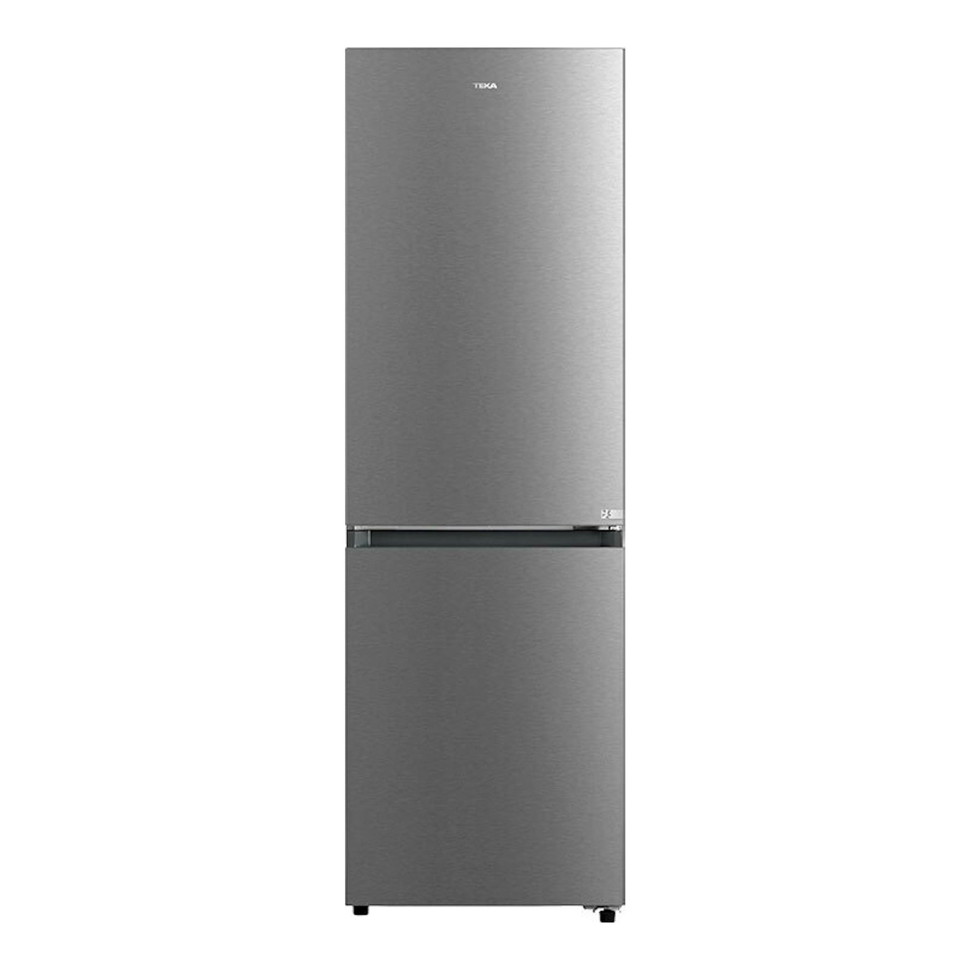 Frigorífico combi Teka RBF64660 inox, vista frontal, acabado acero inoxidable.