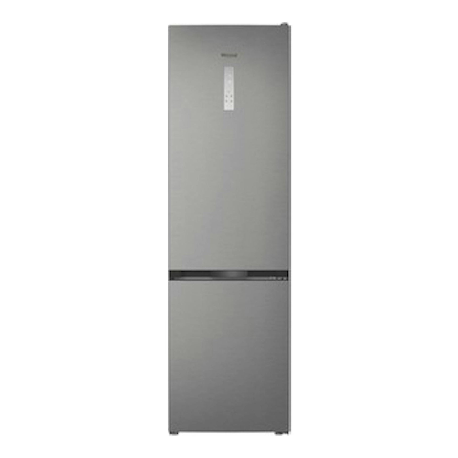 Frigorífico Whirlpool WHK 26413 X6EE gris, vista frontal, con panel de control superior.