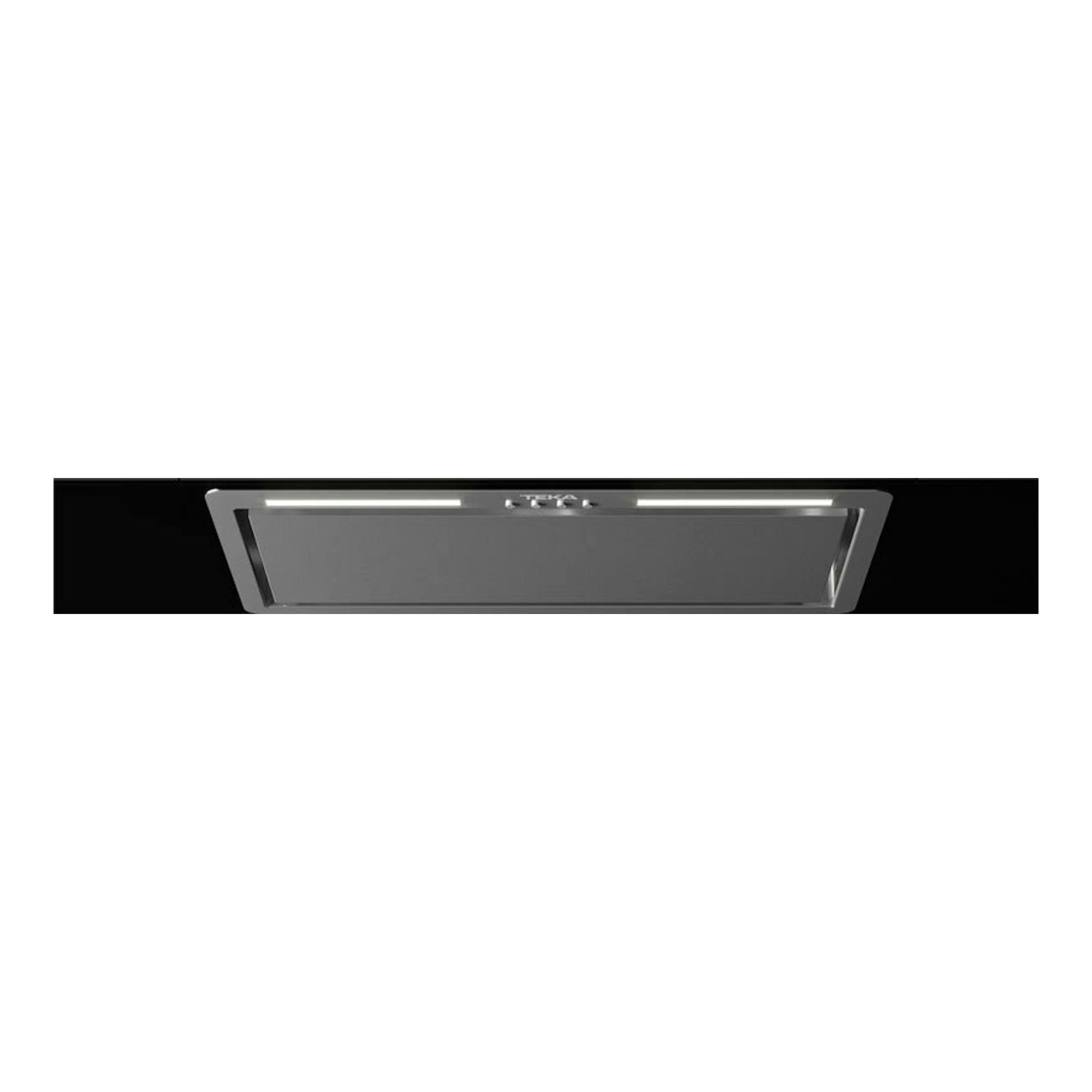 Grupo filtrante Teka GFL57760EOS IX en acero inox, vista frontal inferior.