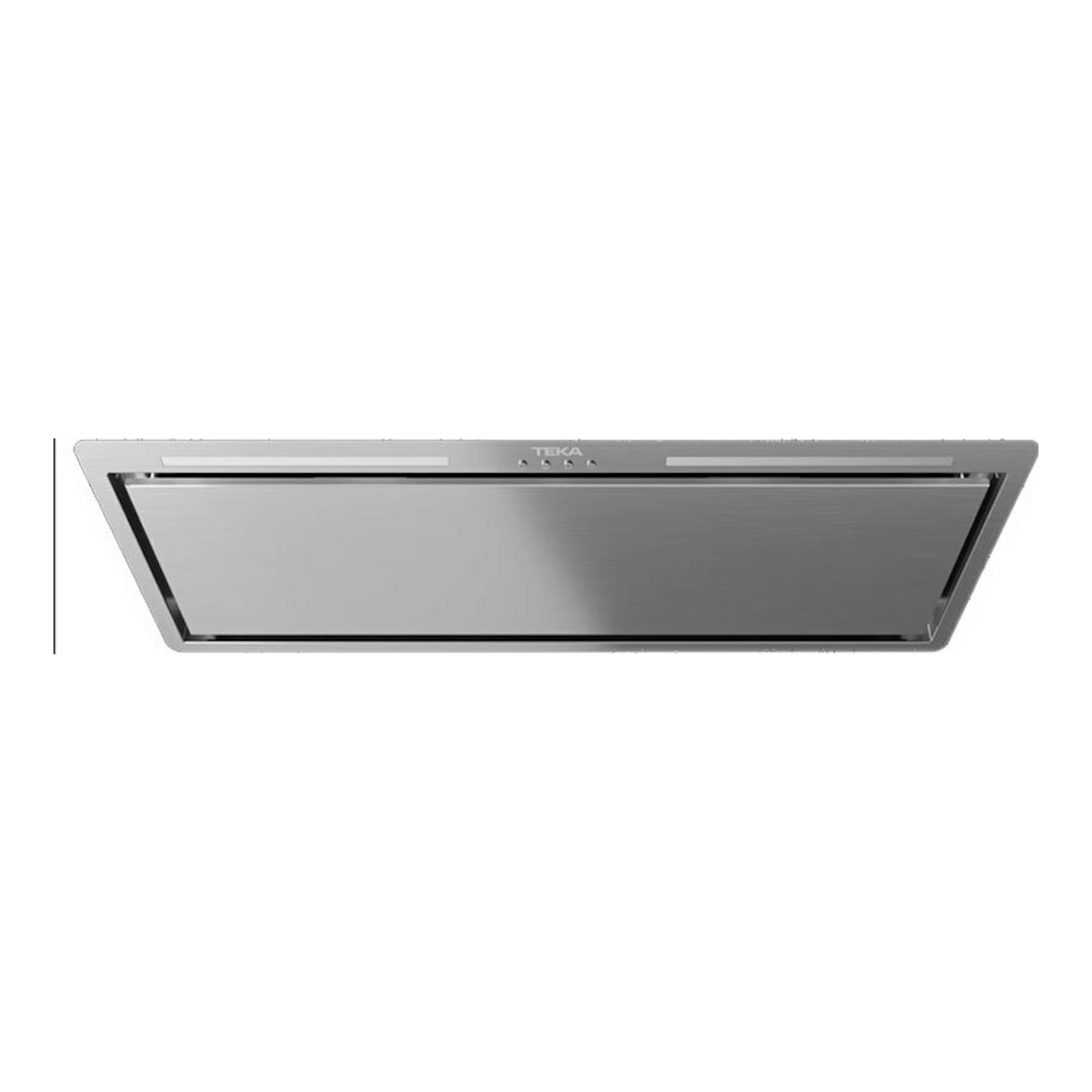 Grupo filtrante Teka GFL87760EOS IX en inox, vista frontal, rectangular.