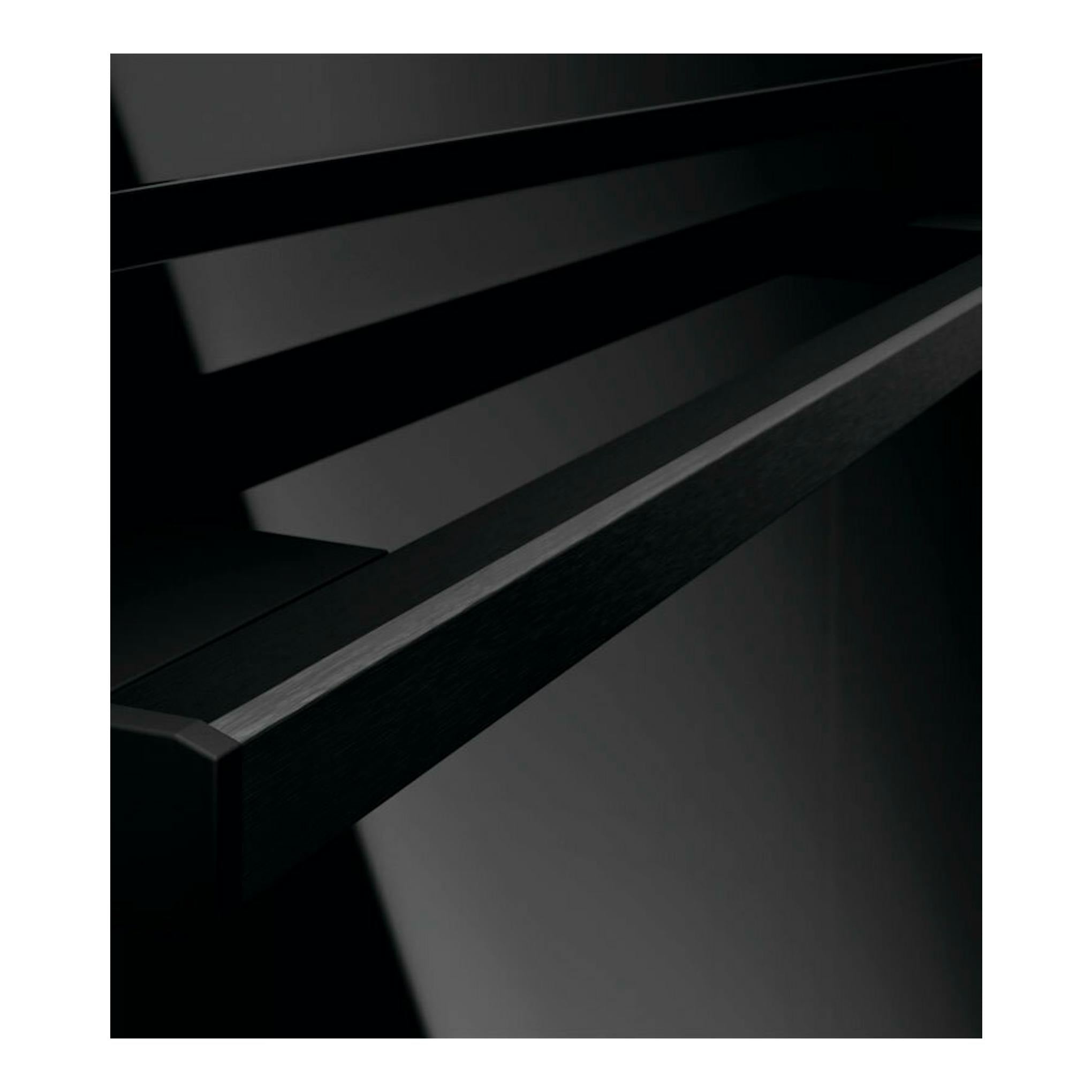 Horno AEG TU5PB41FSK negro, vista en primer plano del asa de la puerta.