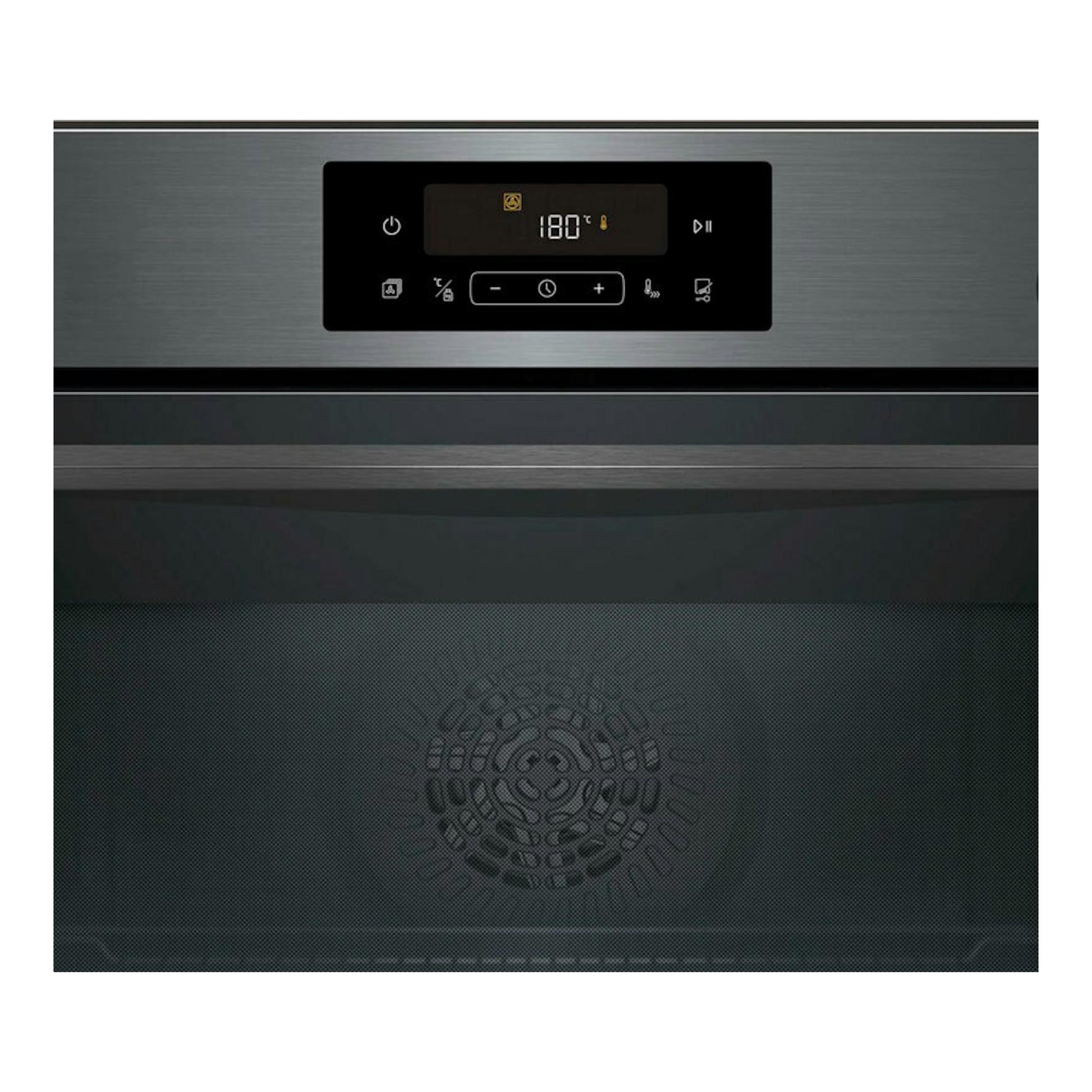 Horno Balay 3HA4121G3 grafito, vista frontal con panel digital y puerta de cristal oscuro.