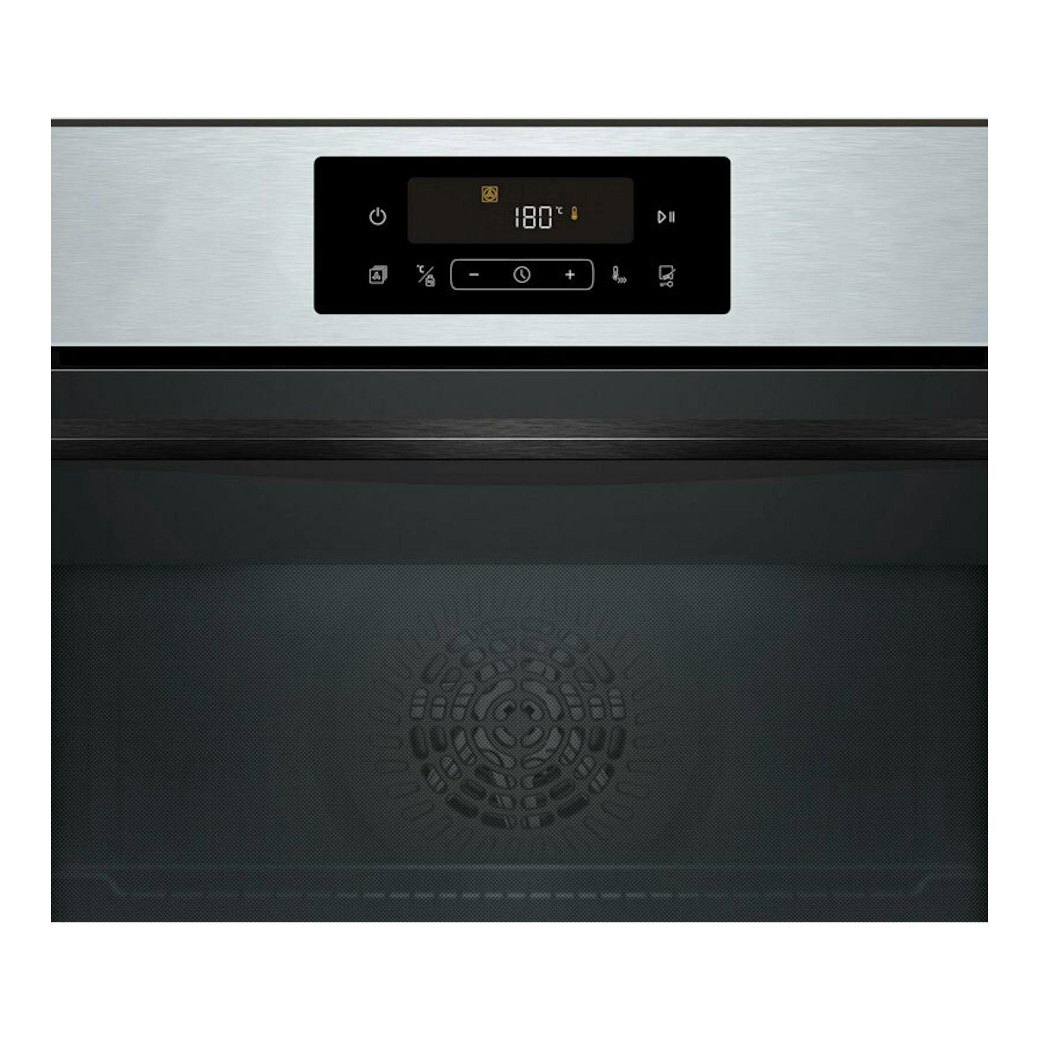 Horno Balay 3HB4821X3 inox, vista frontal con panel digital y puerta negra.