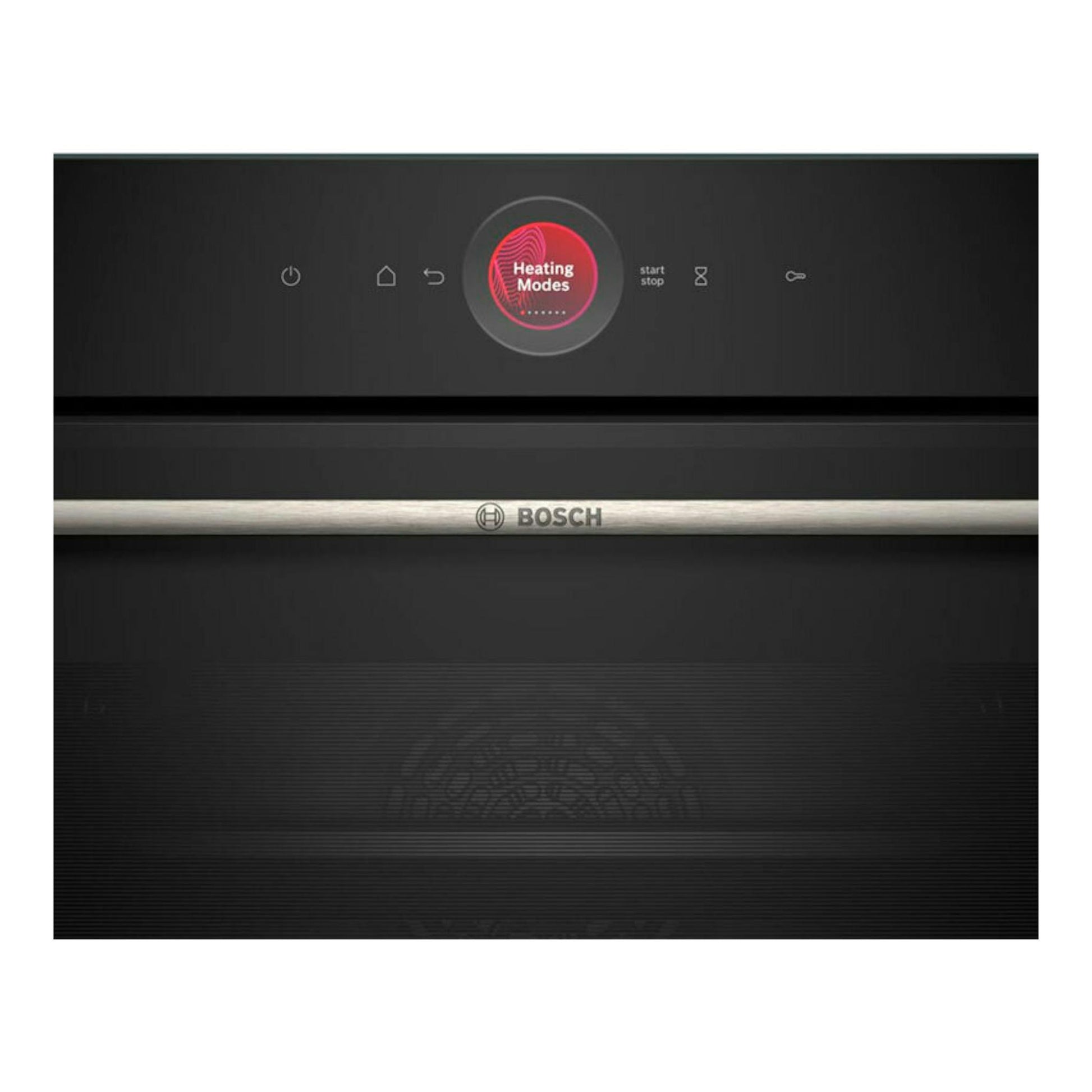 Horno Bosch CBG7341B1 negro, vista frontal, con panel táctil y puerta de cristal.