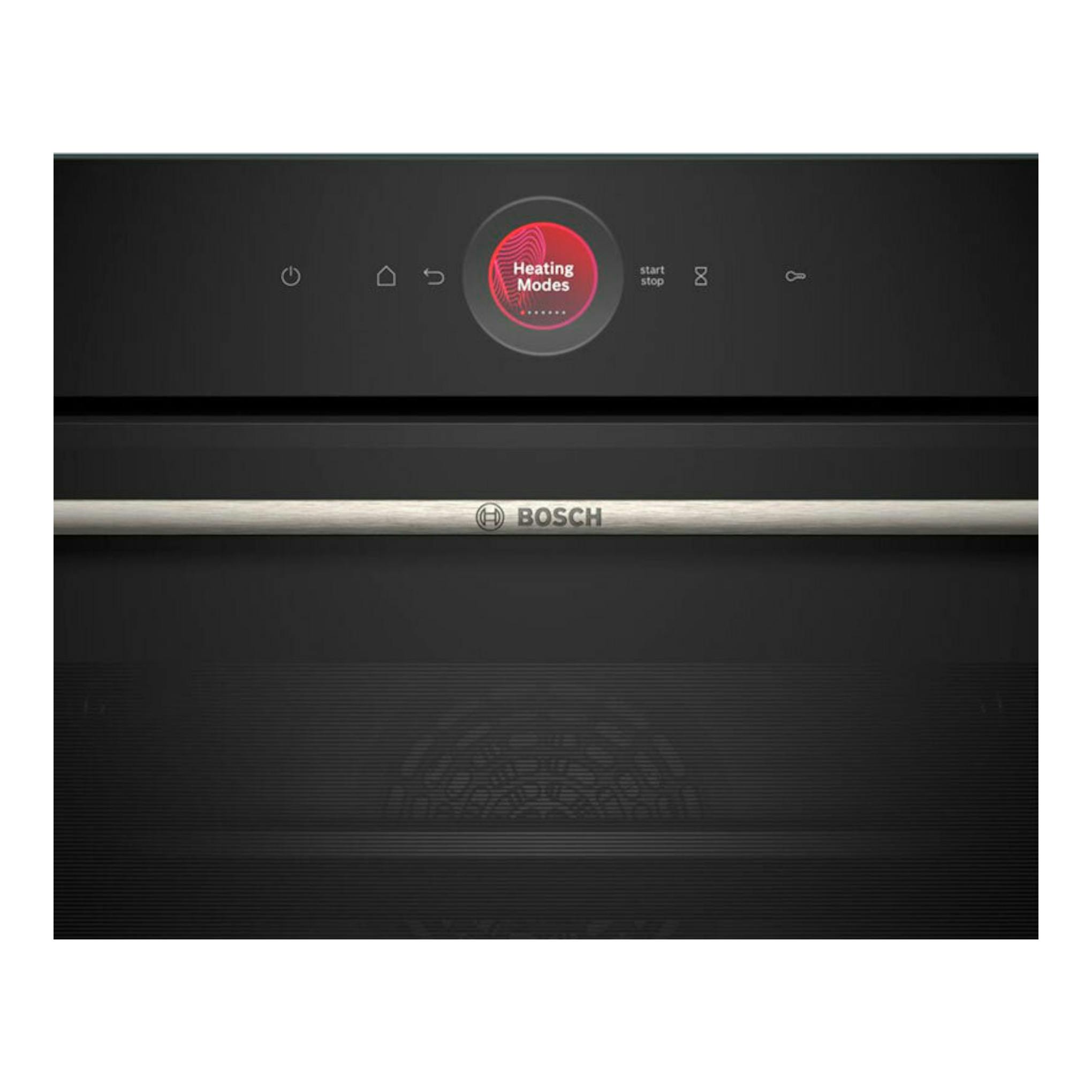 Horno Bosch CBG7341B1 negro, vista frontal, con panel táctil y puerta de cristal.