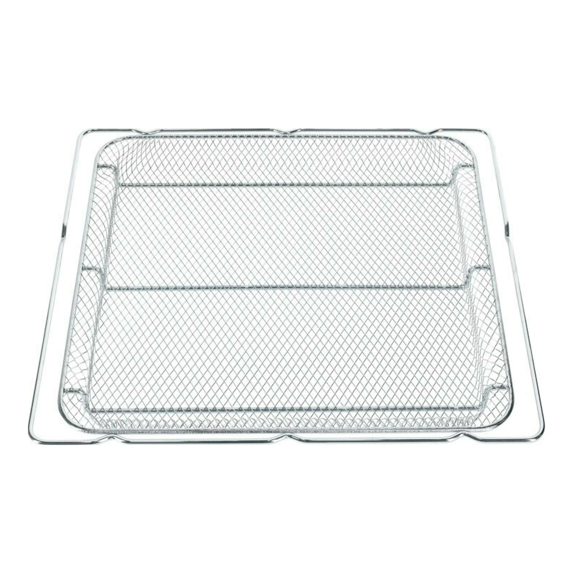 Rejilla metálica rectangular para horno Fagor 9H-195TCN, vista frontal, color plata.