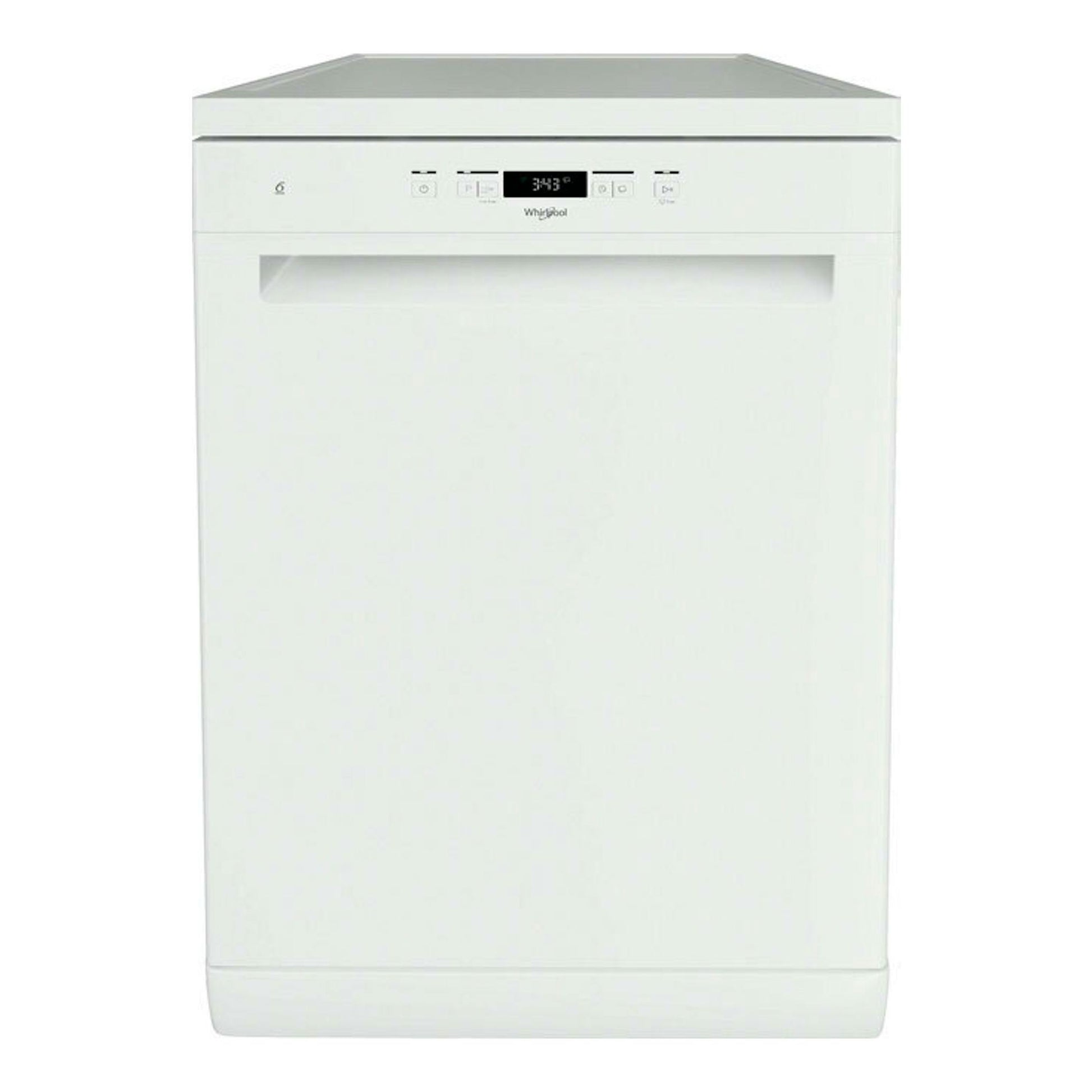 Lavavajillas Whirlpool W2F HD 624 blanco, vista frontal, panel de control superior