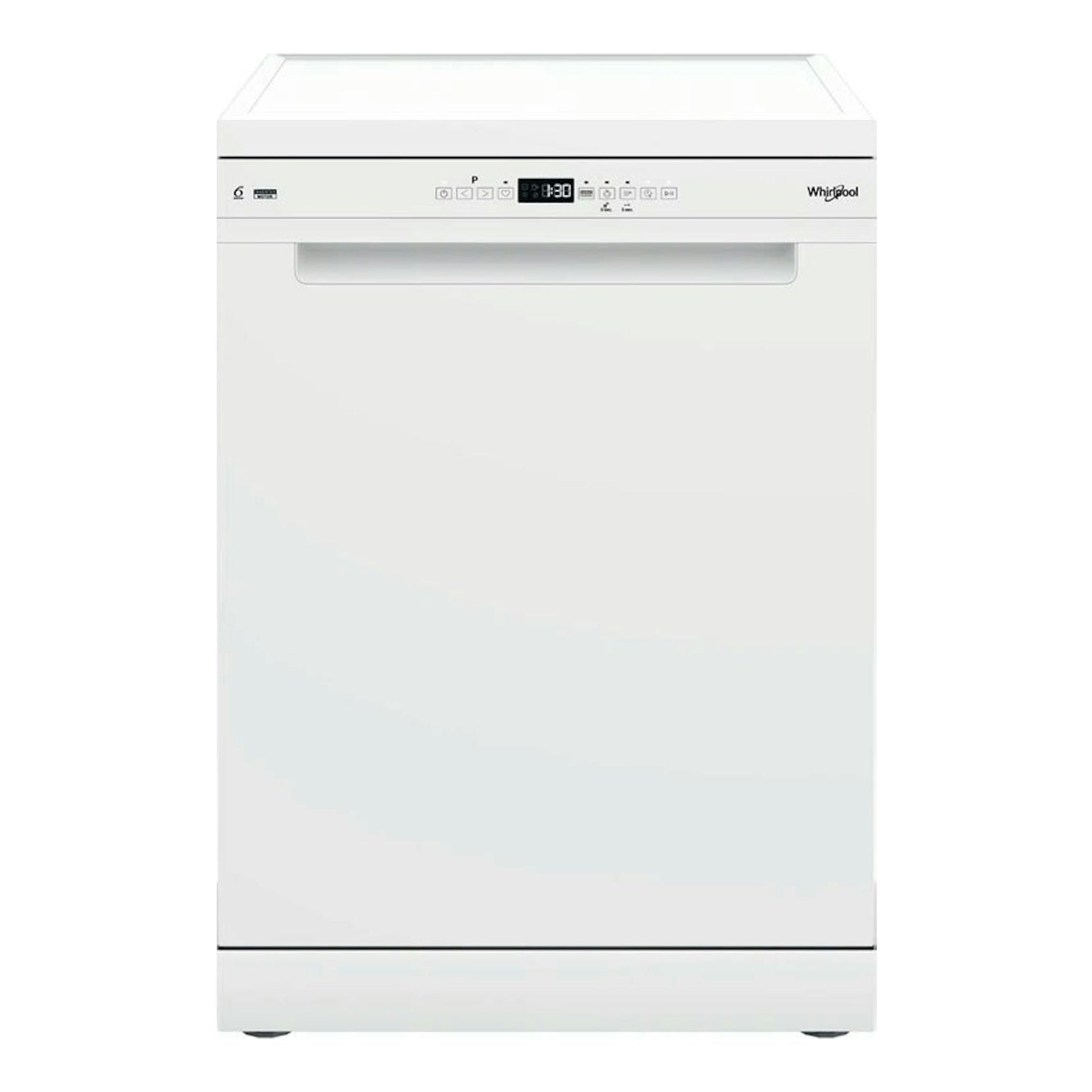 Lavavajillas Whirlpool W7F HP43 blanco, vista frontal.