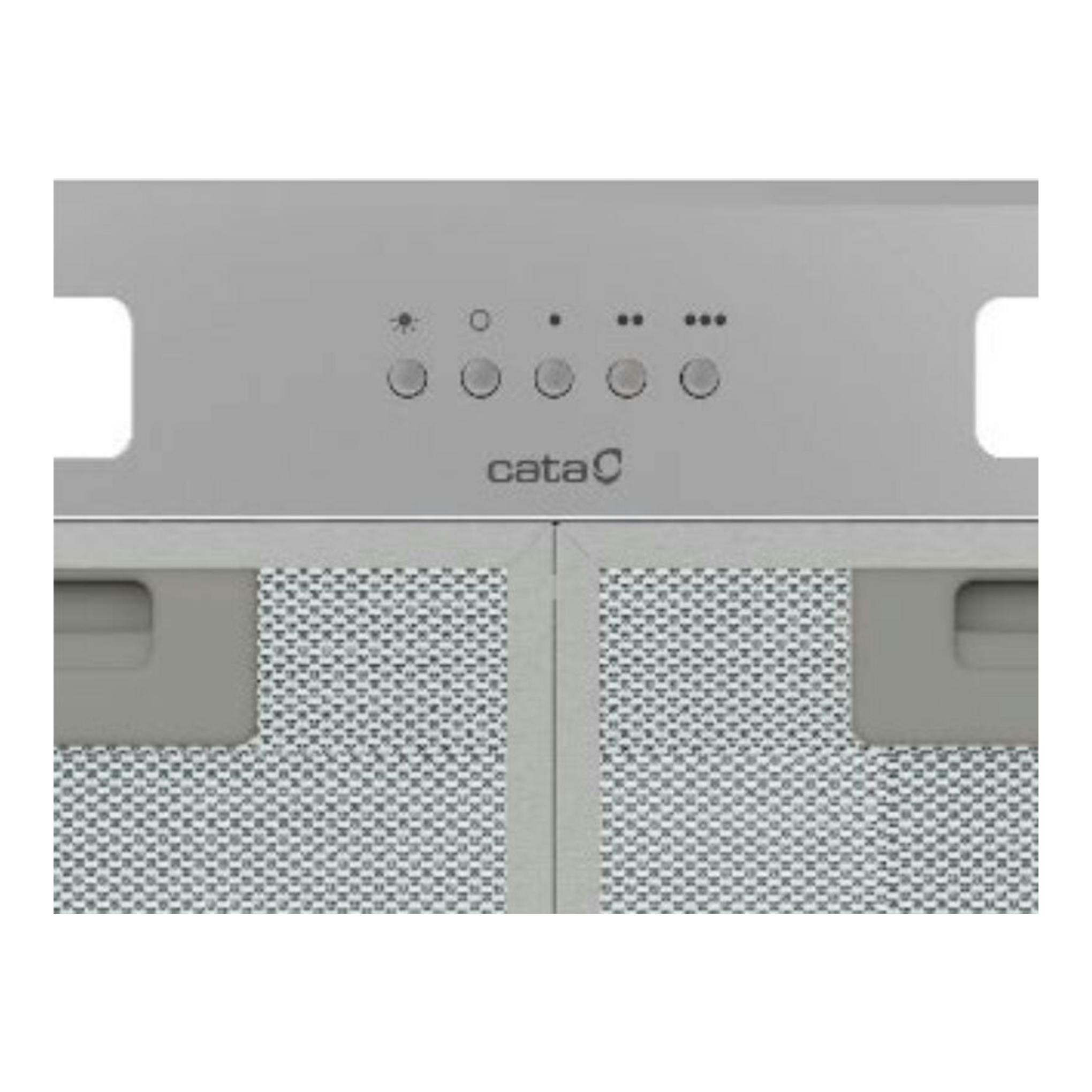 Grupo filtrante Cata GTPLUS45X/M en inox, vista frontal con panel y filtros metálicos.