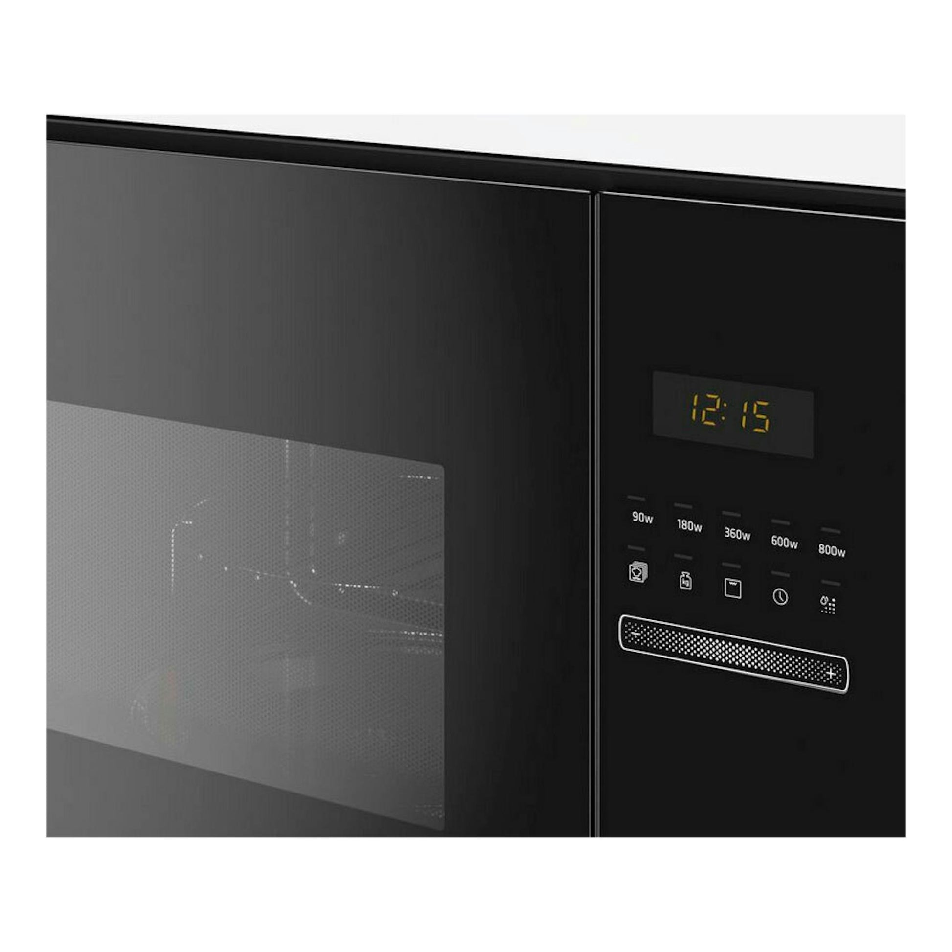 Microondas Balay 3CG5172N2 negro, vista frontal inclinada, con panel digital y puerta de cristal.