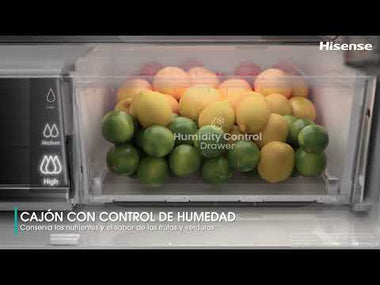 Frigorífico Americano Hisense RQ768N4GBE Cristal Negro (10)