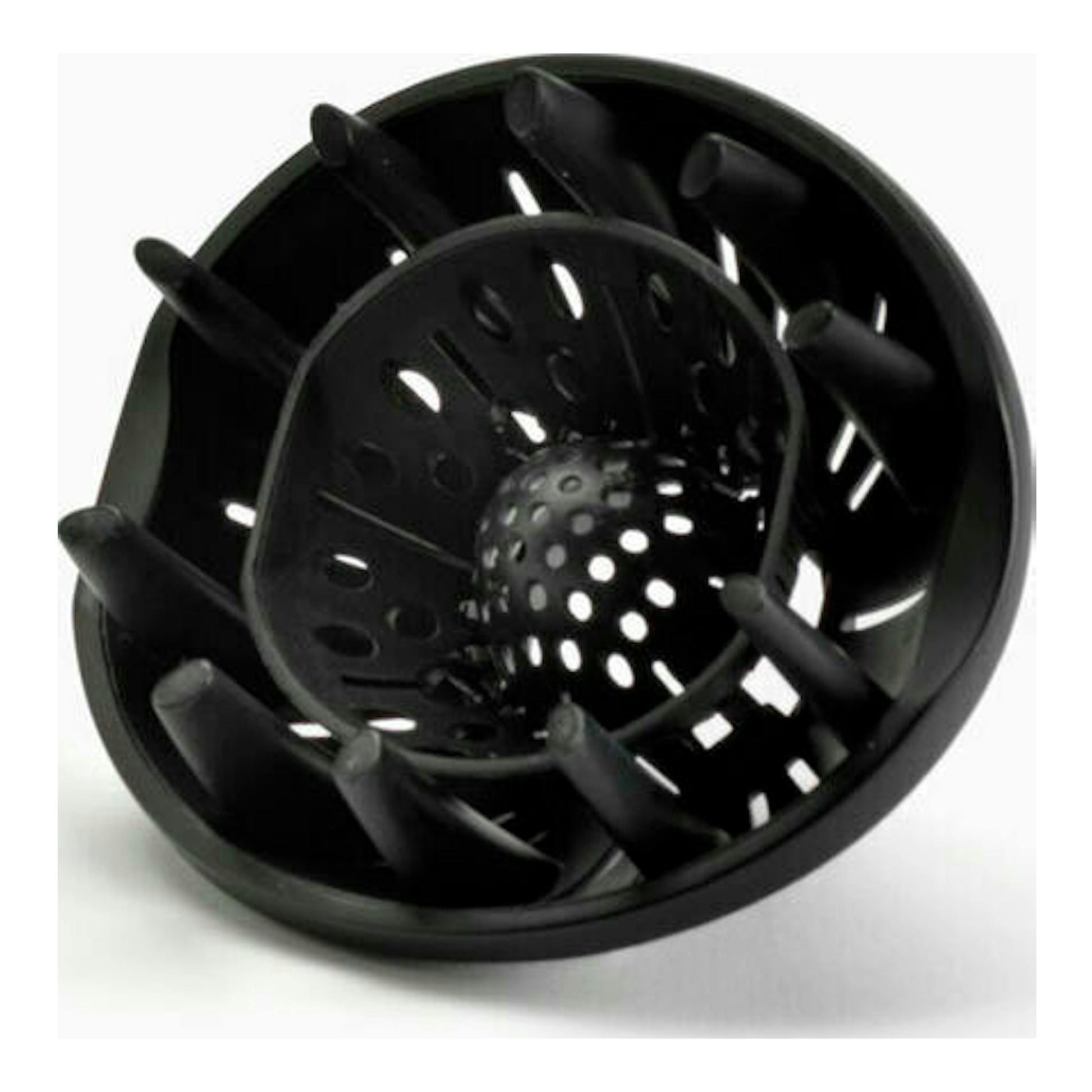 Difusor negro para secador Babyliss D374DE, vista frontal en ángulo sobre fondo blanco.