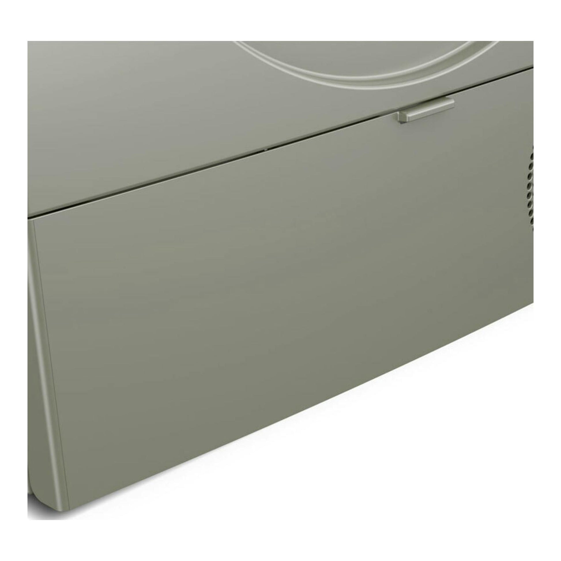 Secadora Balay 3SB093XC beige, vista frontal parcial del panel y puerta.