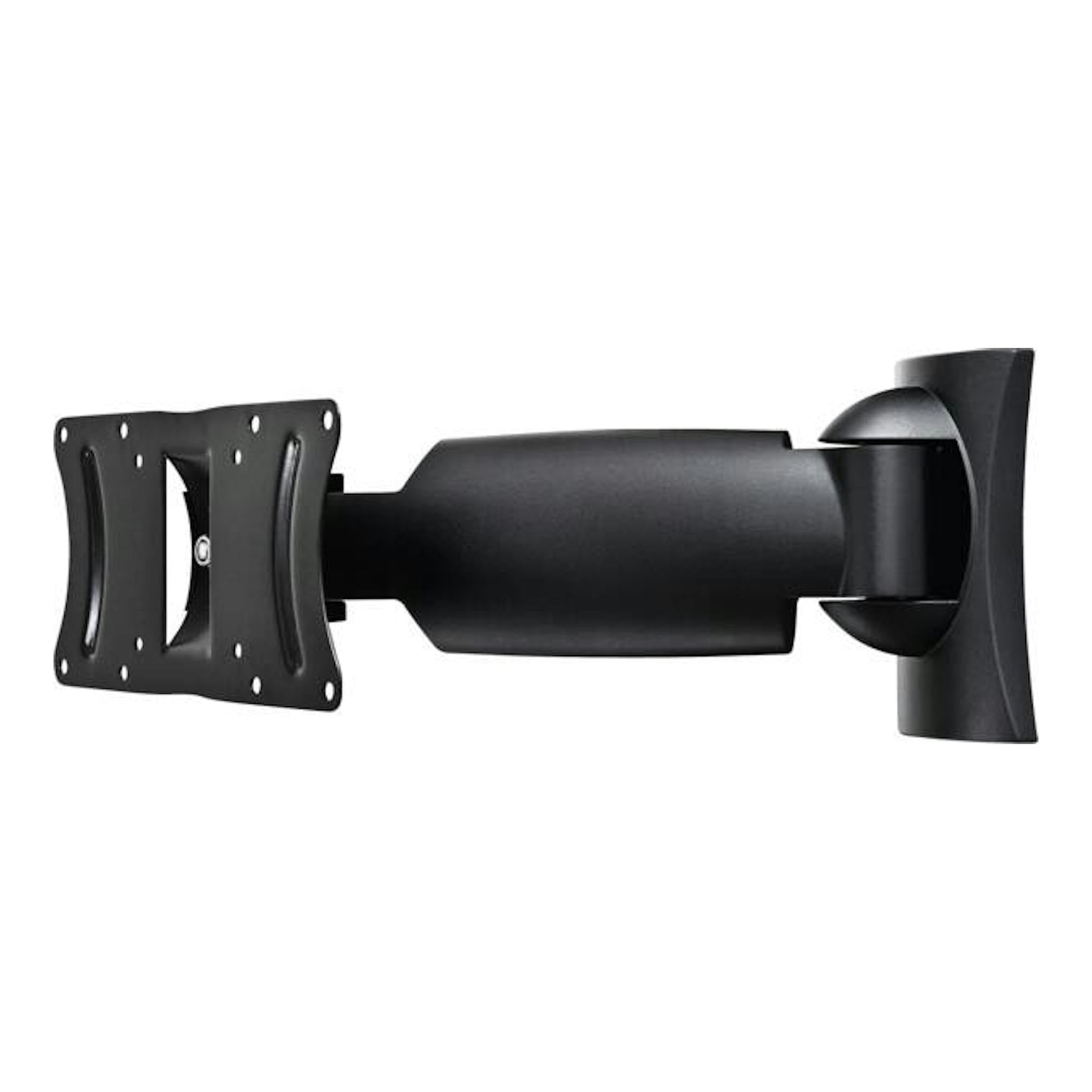 Vista lateral de soporte TV Vivanco WM 3220 negro, giratorio e inclinable, para pared