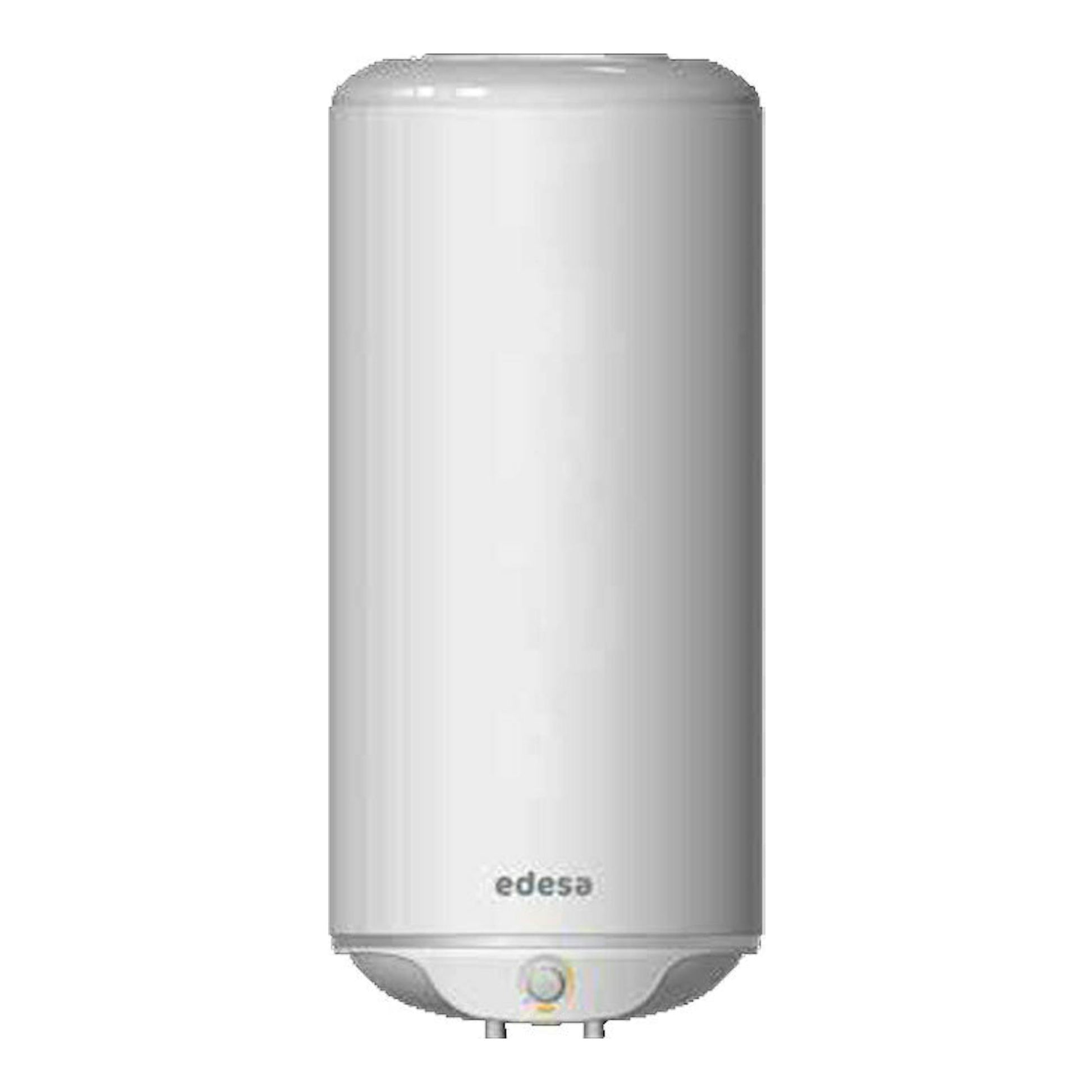 Termo eléctrico blanco Edesa G. Atlantic TRE 50L, vista frontal, cilíndrico y vertical.