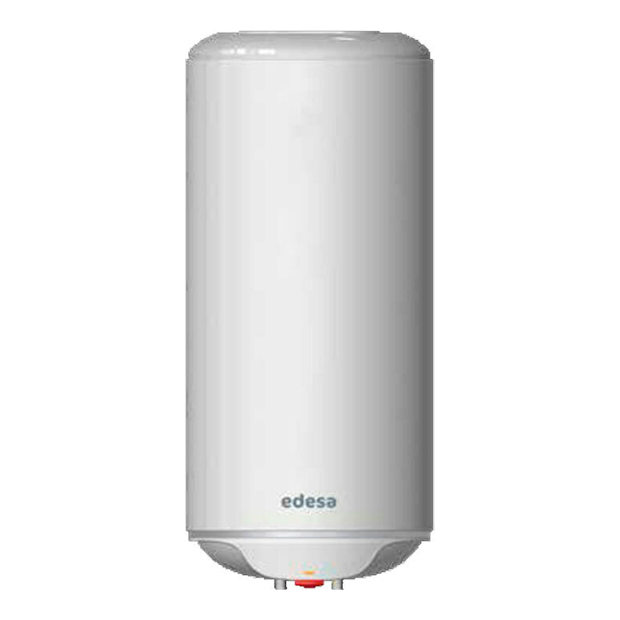 Termo eléctrico vertical blanco Edesa G. Atlantic 50 One New, vista frontal.