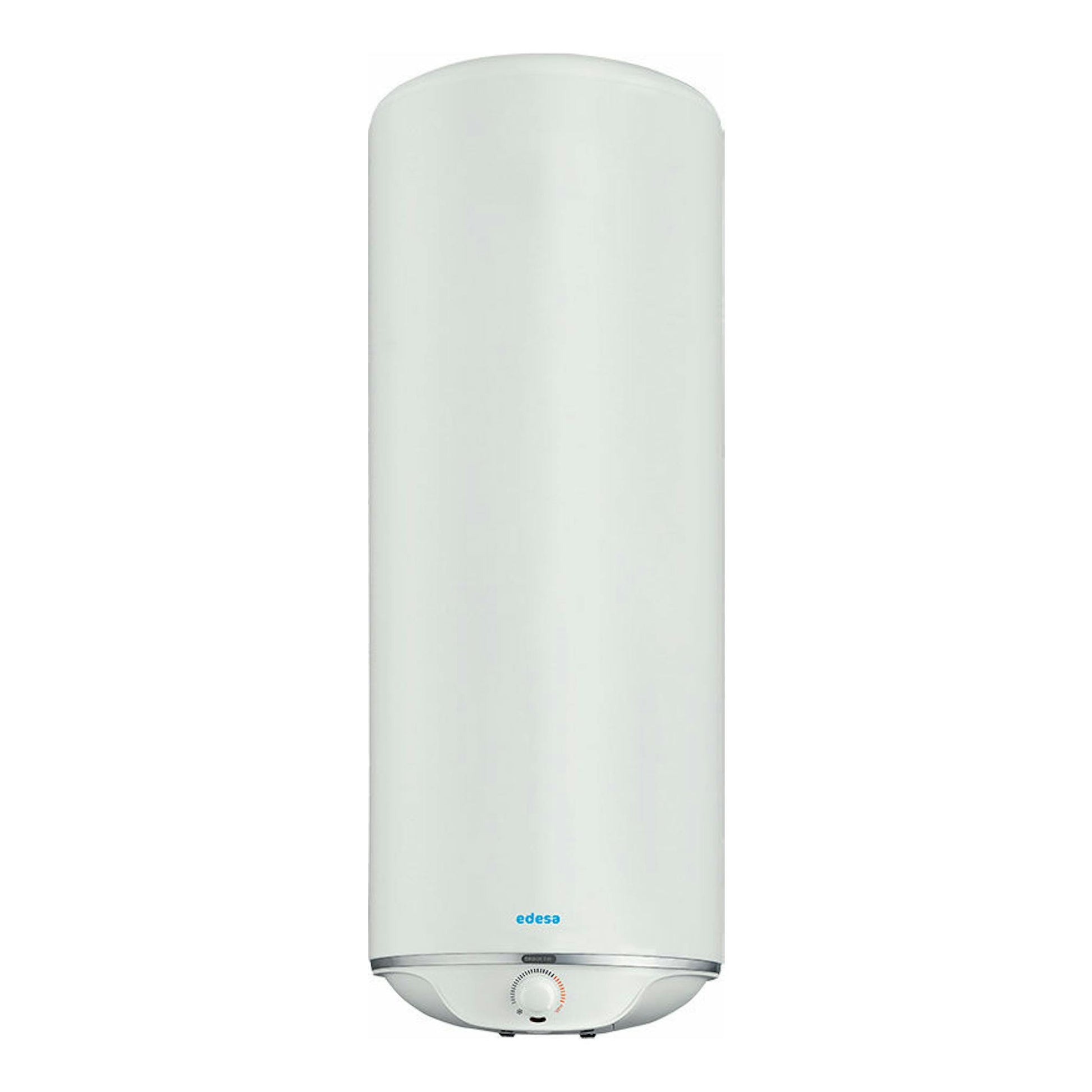 Termo eléctrico Edesa G. Atlantic TRE SLIM 30L blanco, vista frontal, cilíndrico y vertical.