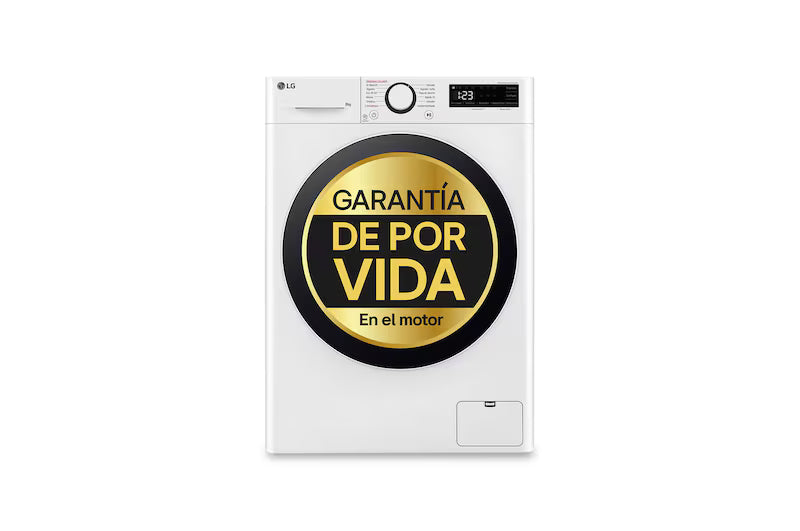 Lavadora LG F2WR5S08A0W de 8 kg con vapor y 1200 rpm