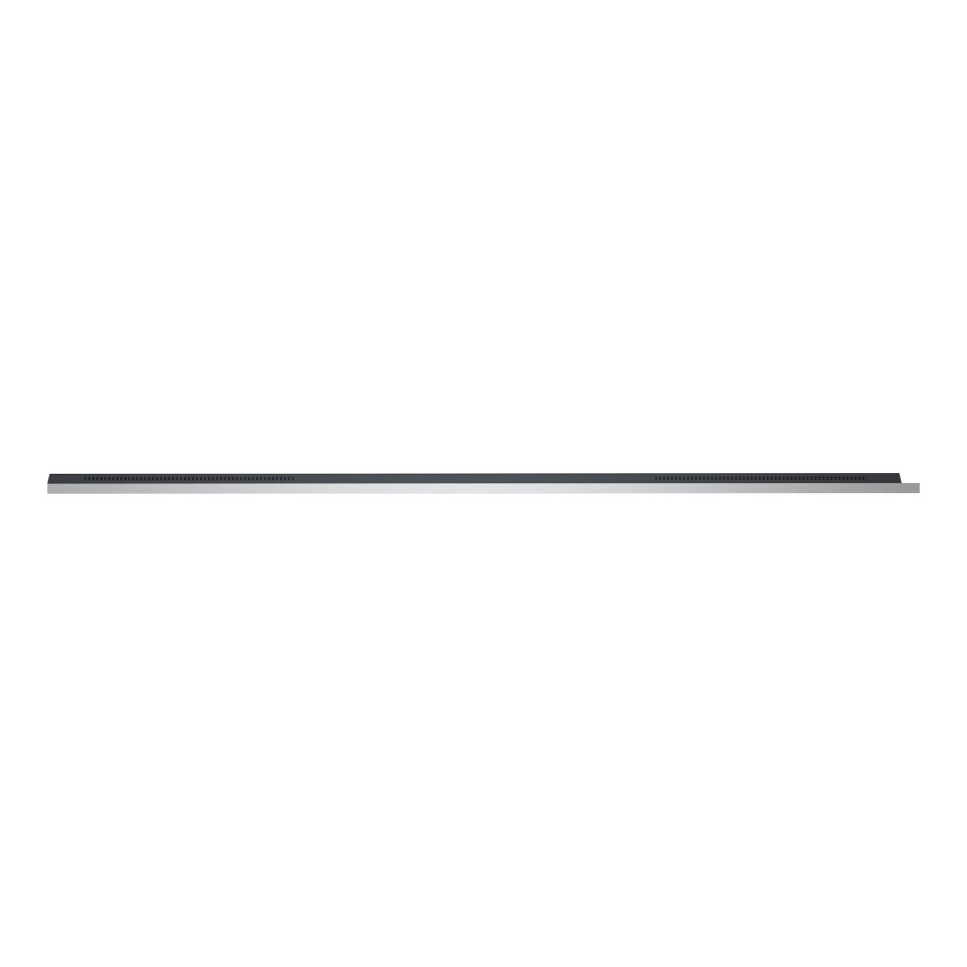 Televisor LG OLED55G64LW.AEU, vista lateral, perfil ultrafino en color gris oscuro sobre fondo blanco.