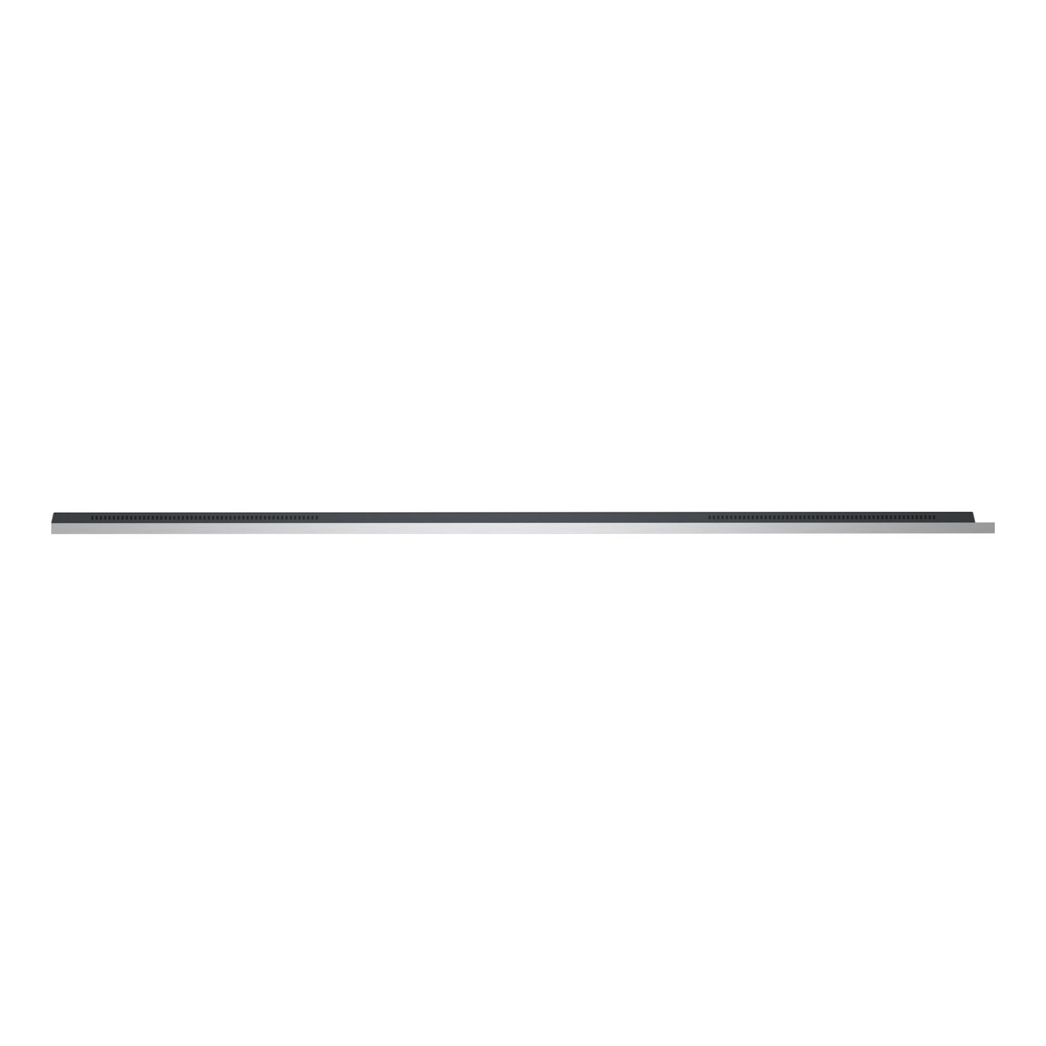 Televisor LG OLED55G64LW.AEU, vista lateral, perfil ultrafino en color gris oscuro sobre fondo blanco.