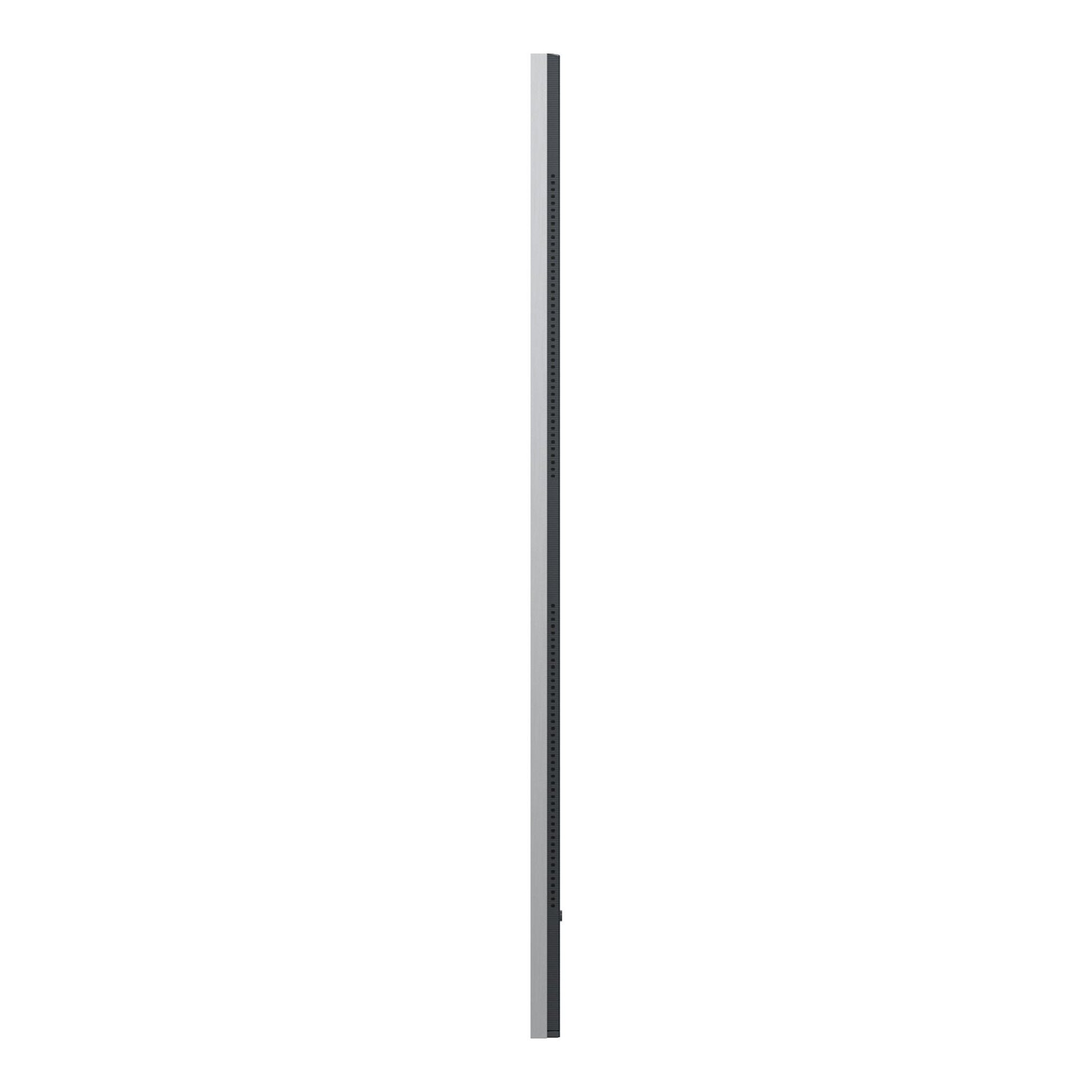 TV LG OLED65G64LW.AEU, vista lateral, perfil delgado en gris y negro sobre fondo blanco.
