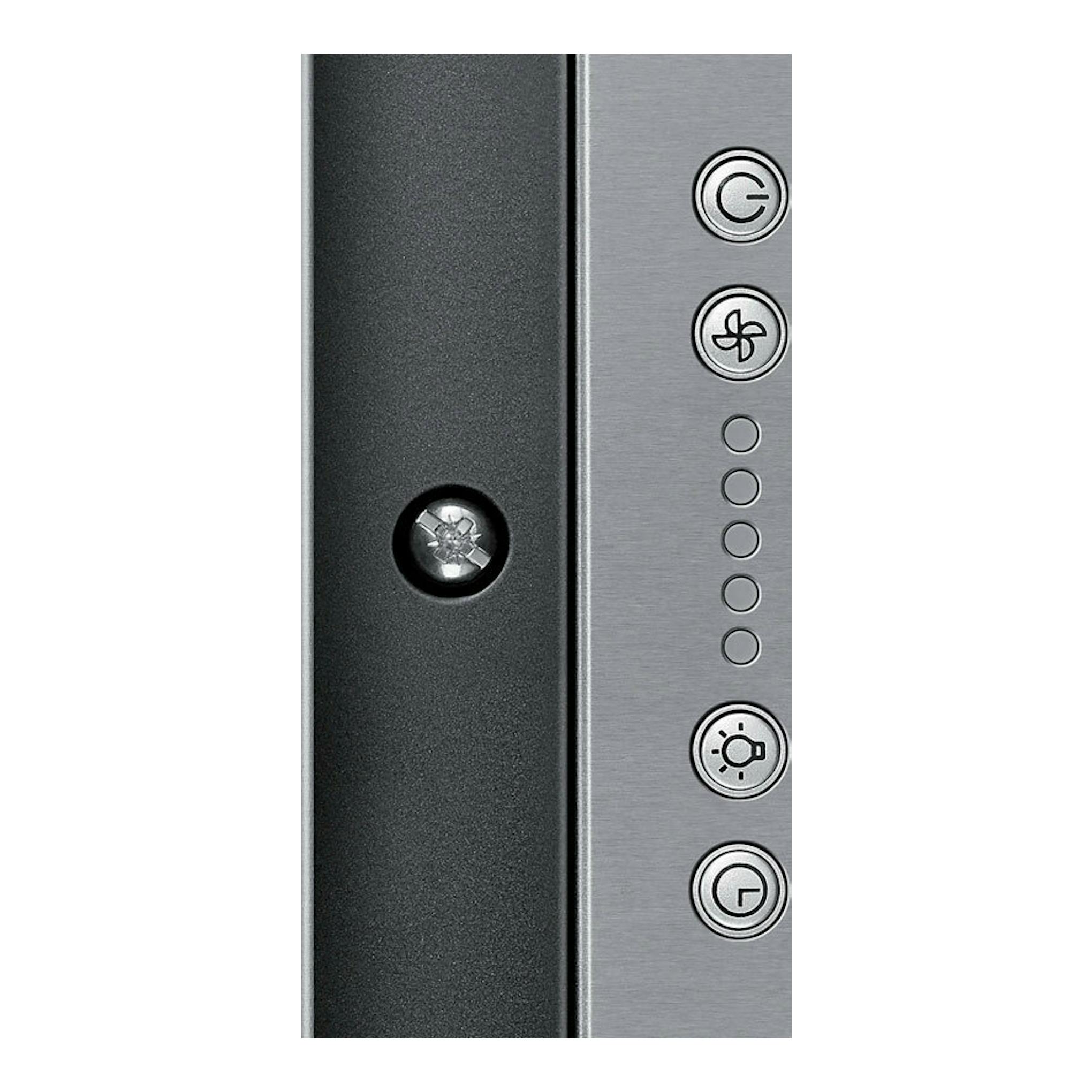 Samsung NK52FG455CS/UR, panel de control de grupo filtrante en acero inoxidable, vista frontal con botones.