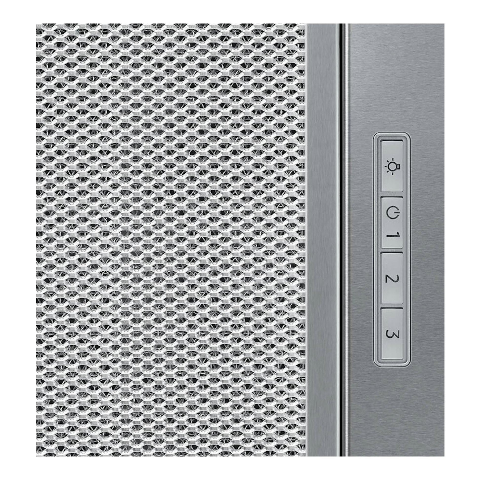 Grupo filtrante Samsung NK72FG454CS/UR en acero inoxidable, vista frontal parcial con panel de control.