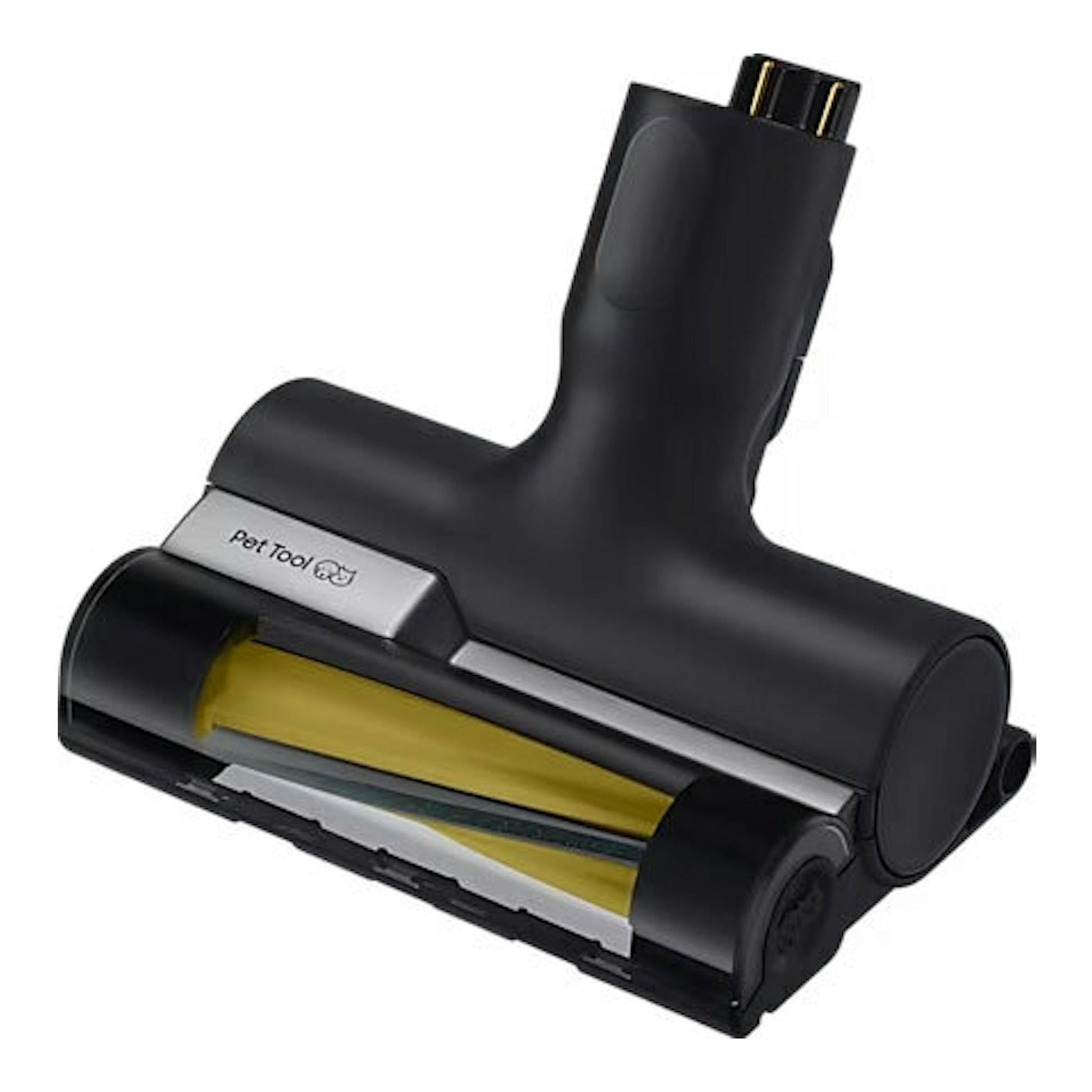 Samsung VS20B75AGR1/WA: cepillo Pet Tool negro para aspirador escoba, vista frontal inclinada.