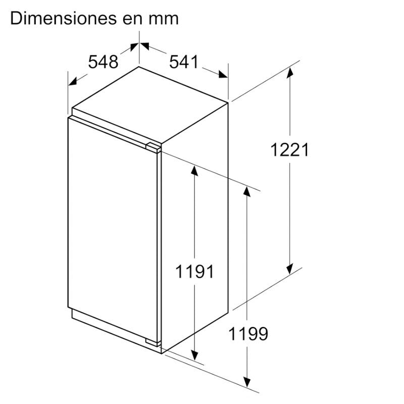 Frigorífico 1 puerta integrable Balay 3FIE434S (1)
