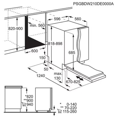 Lavavajillas integrable AEG FSE94848P 60 cm (1)