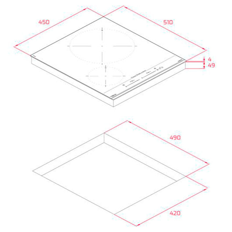 Placa inducción Teka IZC 42400 MSP 45 cm (1)