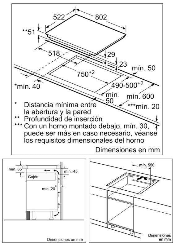 Placa inducción Balay 3EB985LU 80 cm (1)