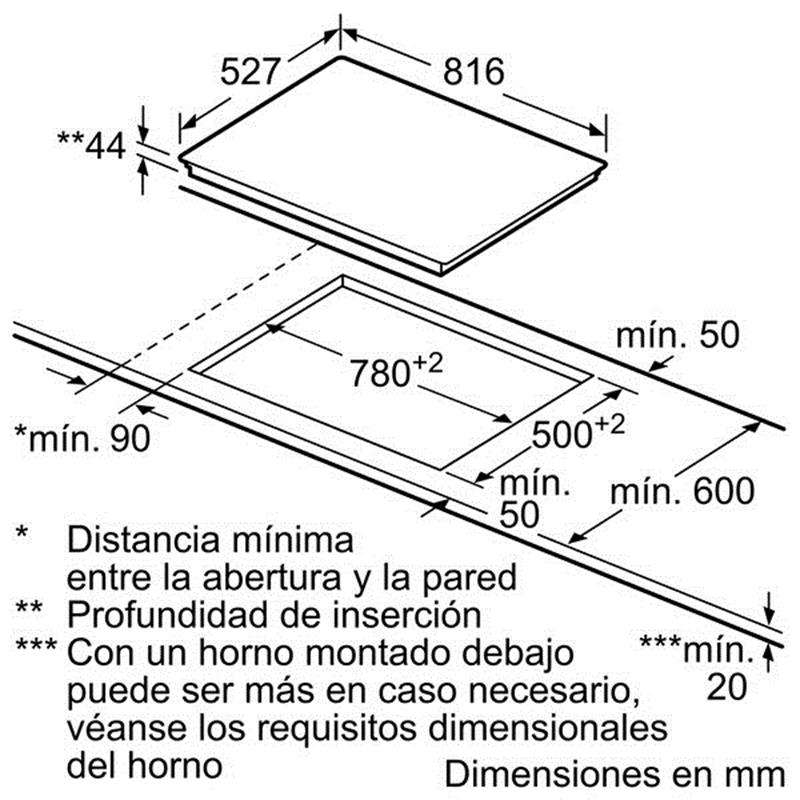 Placa vitrocerámica Bosch PKM875DP1D 80 cm (1)