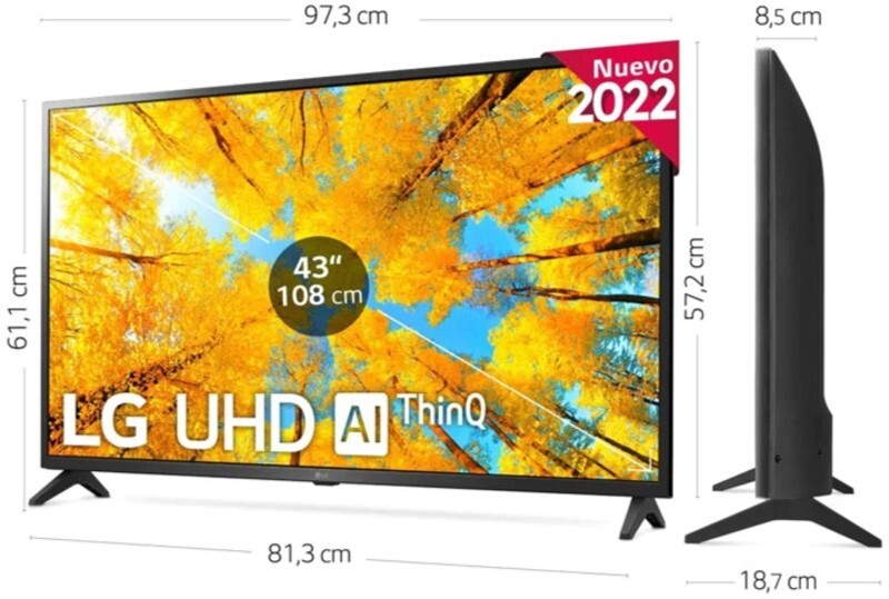 TV LG 43UQ75006LF 4K UHD 43'' (1)
